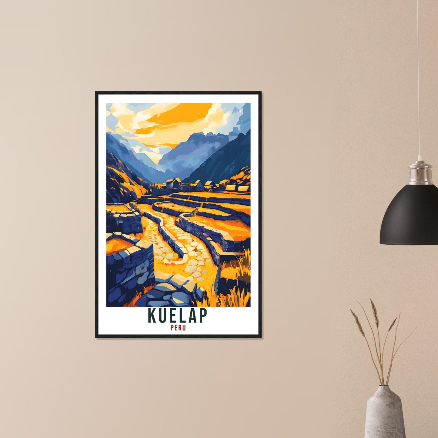Kuelap Travel Print Peru Home Decor Kuelap Wall Art Gift Wall Hanging Art Lover Kuelap Peruvian Artwork Travel Poster Kuelap Peru Travel Art