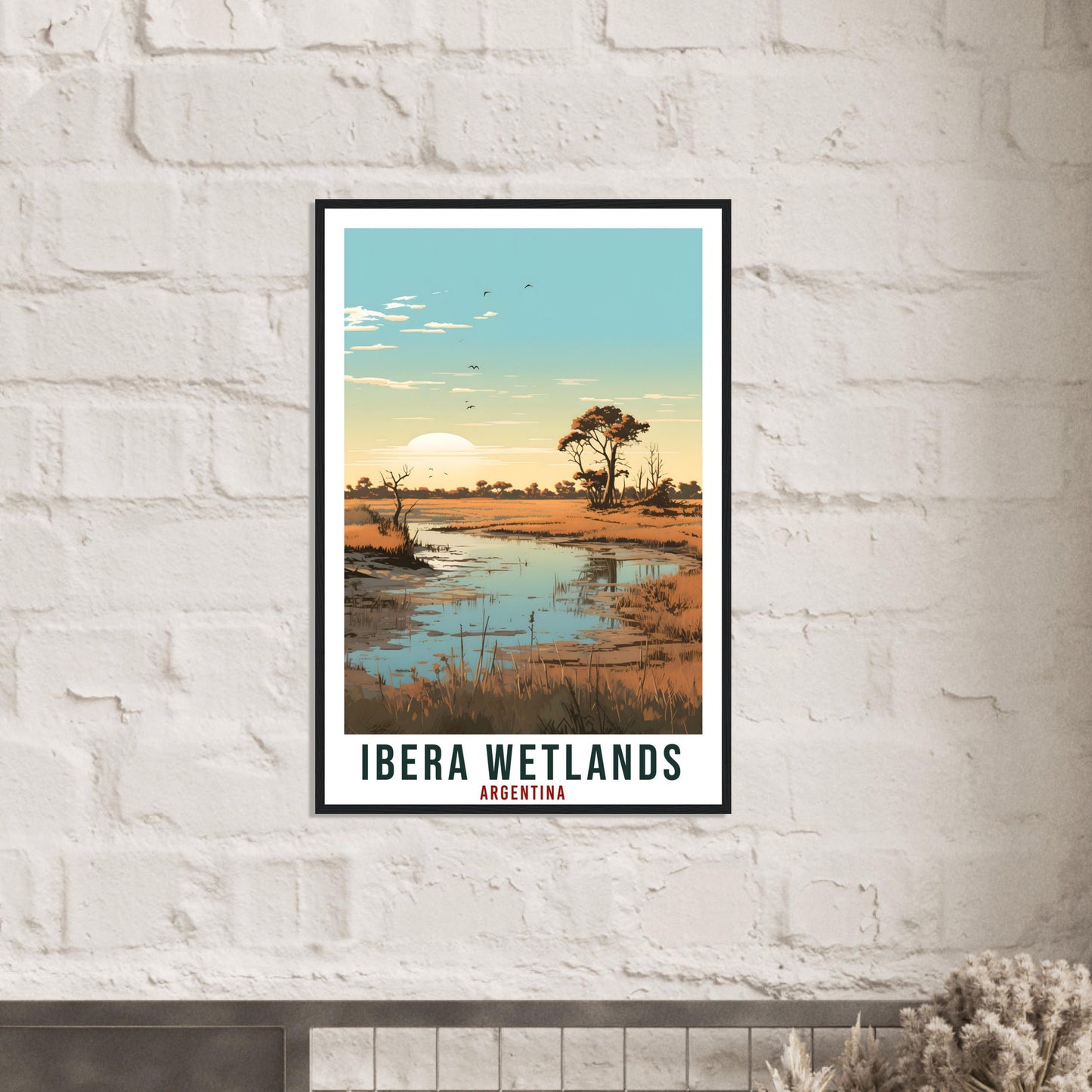 Ibera Wetlands Travel Print Wall Art Ibera Argentina Landscape Artwork Ibera Art Gift Ibera Wetland Travel Poster Argentinian Art Lover Gift