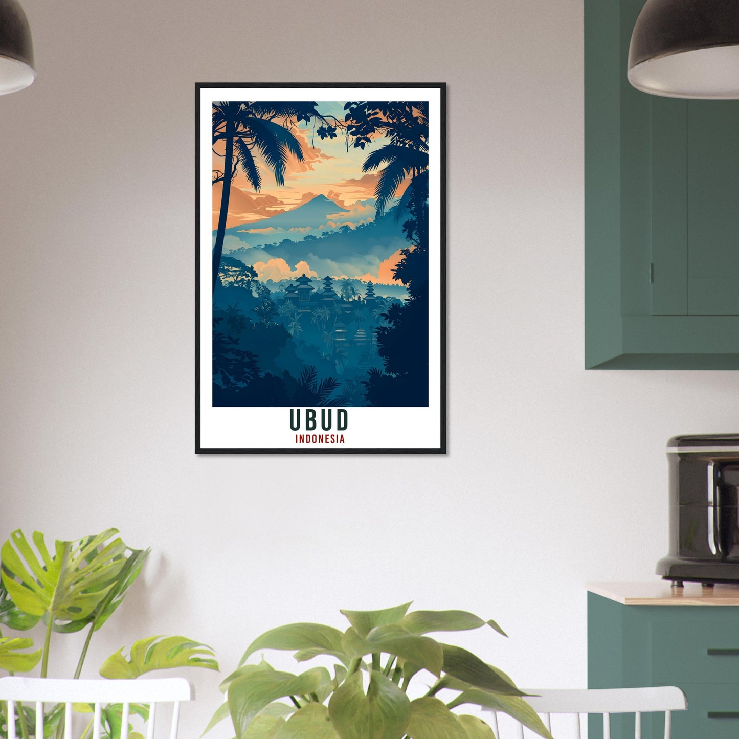 Ubud Bali Travel Print Bali Wall Art Wall Hanging Home Décor Ubud Gift Landmark Artwork Travel Art Lovers Indonesia Ubud Travel Poster