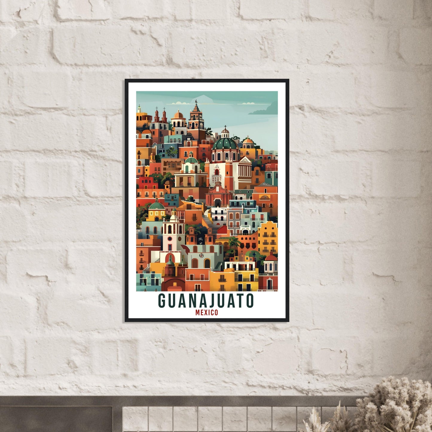 Guanajuato Mexico Travel Print Mexico Wall Art Wall Hanging Home Décor Guanajuato Gift Mexico Landmark Artwork South America Travel Poster