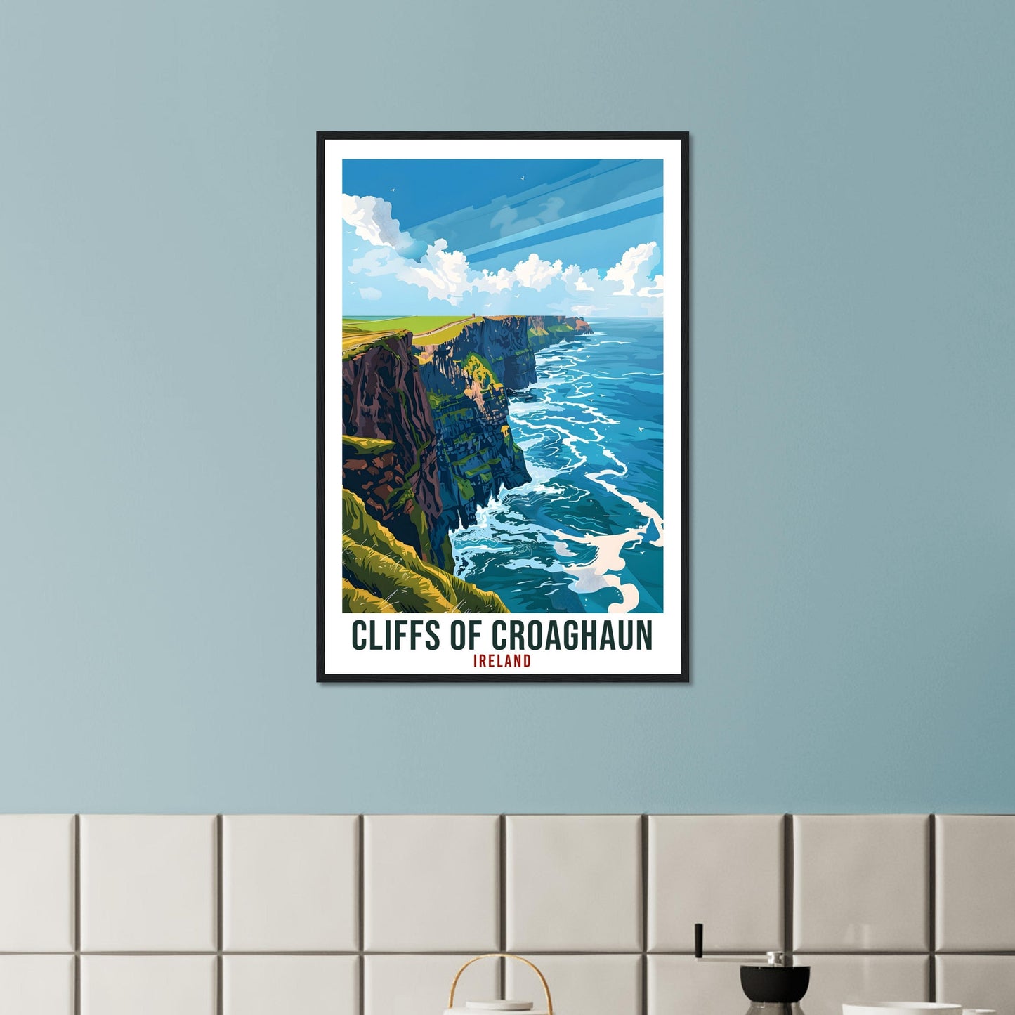 Cliffs Of Croaghaun Travel Print Ireland Wall Art Wall Hanging Achill Island Gift Art Lovers Gift Irish Artwork Gift Ireland Travel Poster