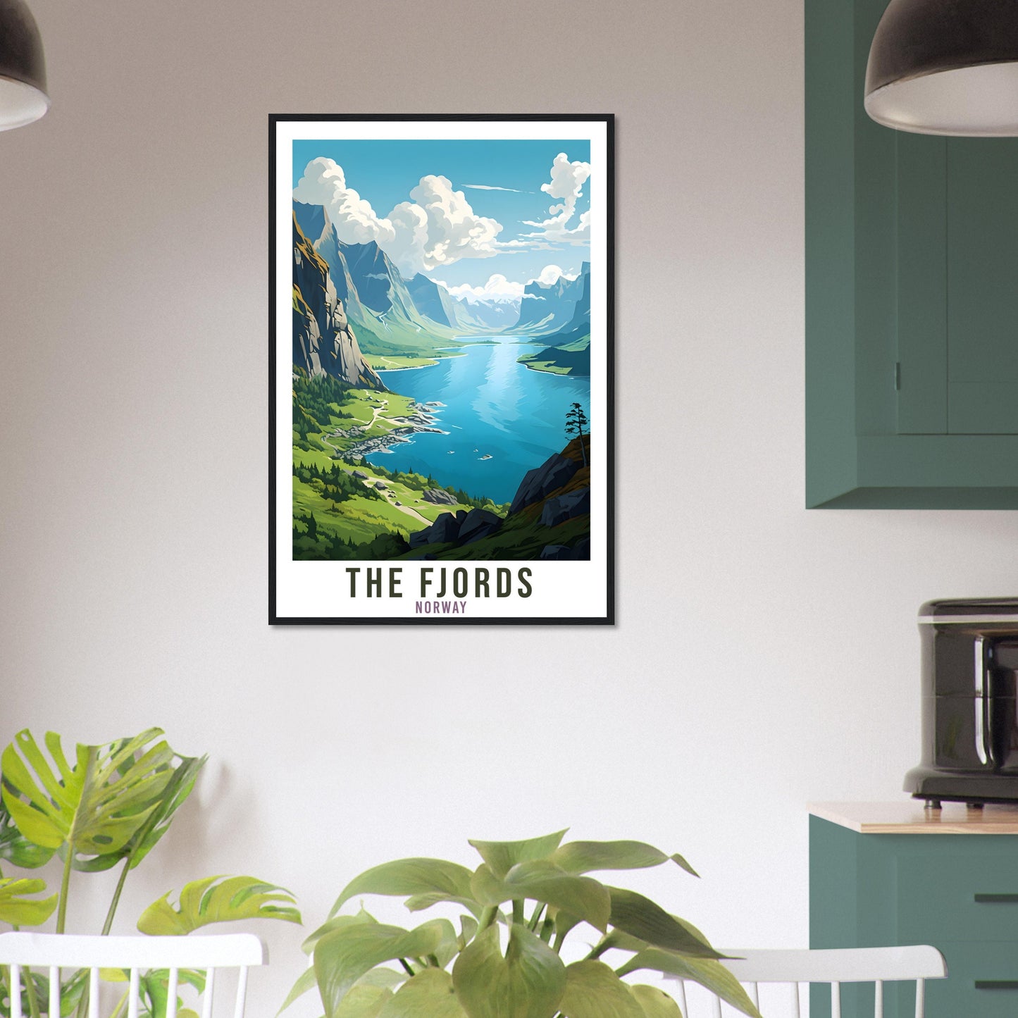 The Fjords Norway Travel Print The Fjords Wall Hanging Norway Arctic The Fjords Travel Poster Norway Mountains Wall Art Fjords Travel Poster