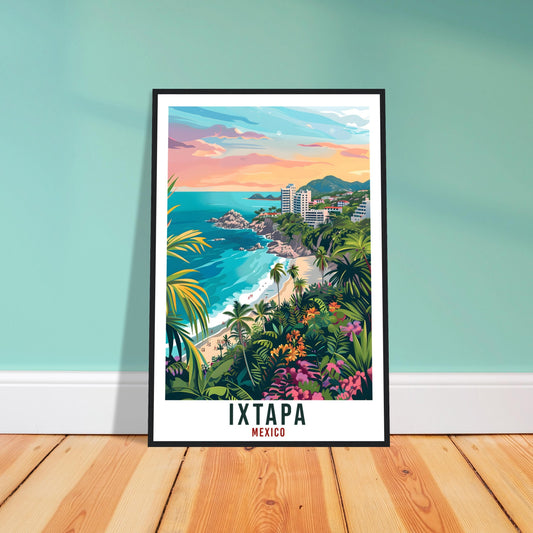 Ixtapa Mexico Travel Print Mexico Wall Art Wall Hanging Home Décor Ixtapa Gift Mexico Decor Ixtapa Artwork Gift South America Travel Poster