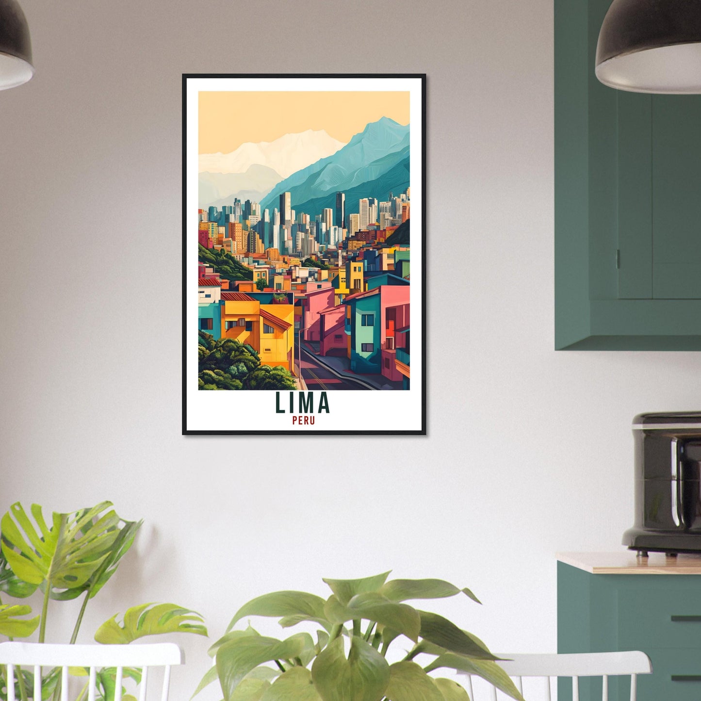 Lima Travel Print Peru Home Decor Lima Wall Art Gift Wall Hanging Art Lover Lima Cityscape Art Peruvian Artwork Travel Poster Travel Art