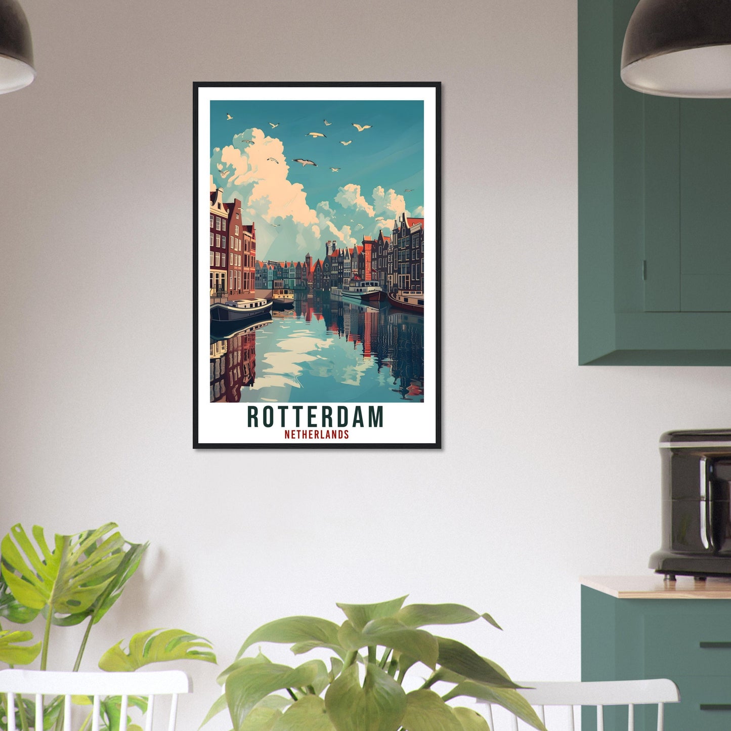 Rotterdam Travel Print Holland Wall Art Wall Hanging Home Décor Rotterdam Gift Art Lovers Dutch Artwork Gift The Netherlands Travel Poster