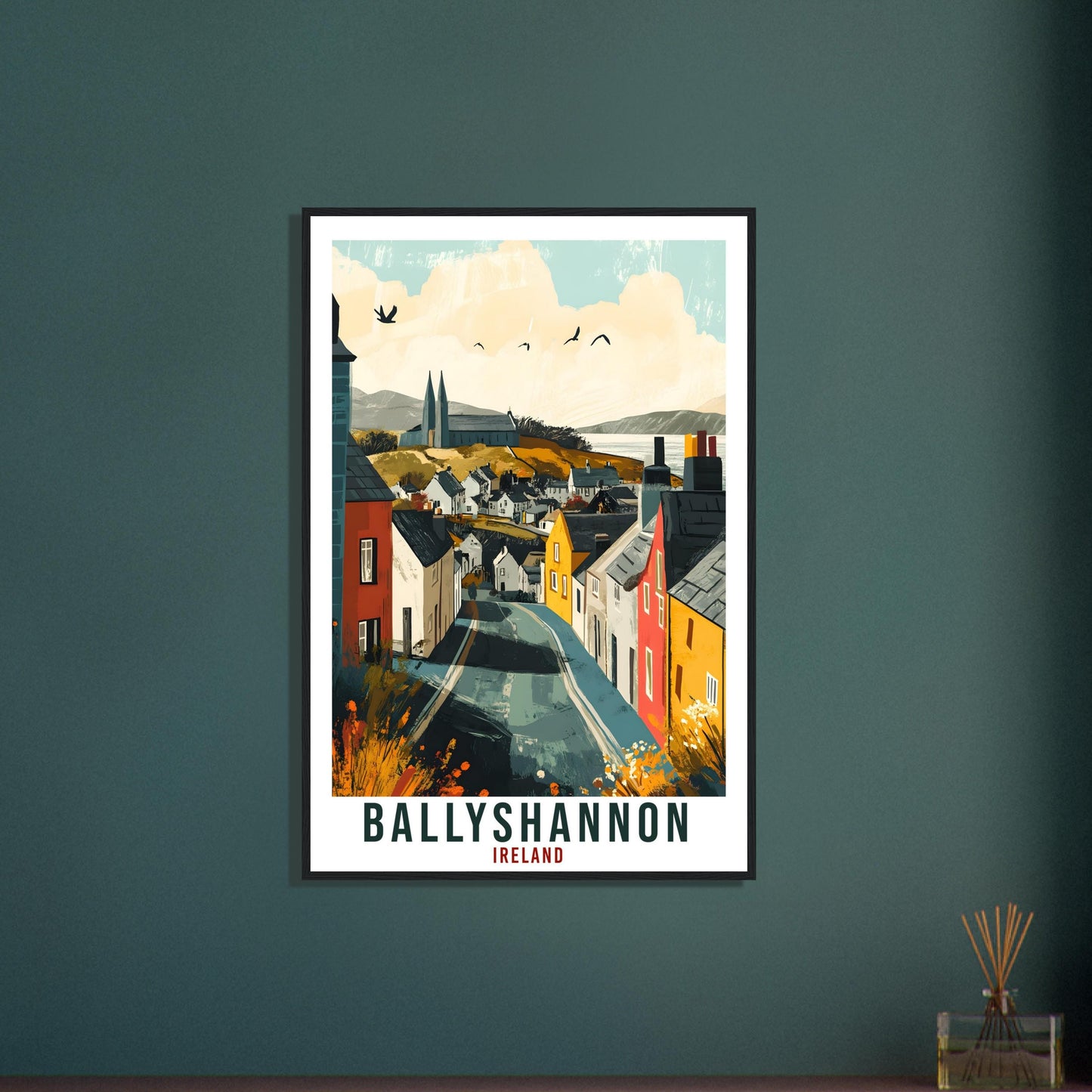 Ballyshannon Travel Print Ireland Home PLACE Wall Art Gift Wall Hanging Art Lover Ballyshannon Irish Artwork Travel Poster Ireland Travel