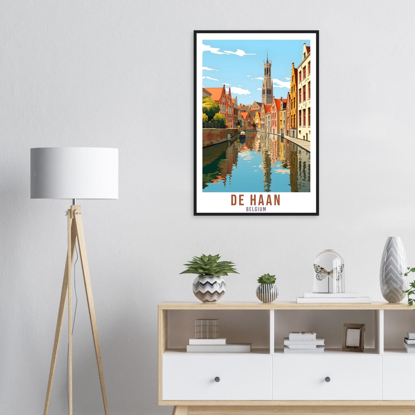 De Haan Travel Print Wall Art De Haan Belgium Home Décor Artwork Wall Hanging De Haan Art Gifts De Haan Belgian Travel Poster Art Lover Gift
