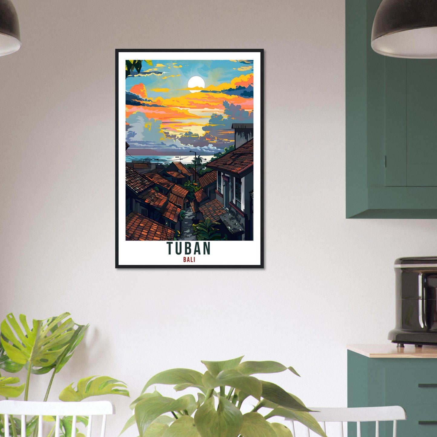 Tuban Bali Travel Print Bali Wall Art Wall Hanging Home Décor Tuban Gift Landmark Artwork Travel Art Lover Indonesia Tuban Travel Poster