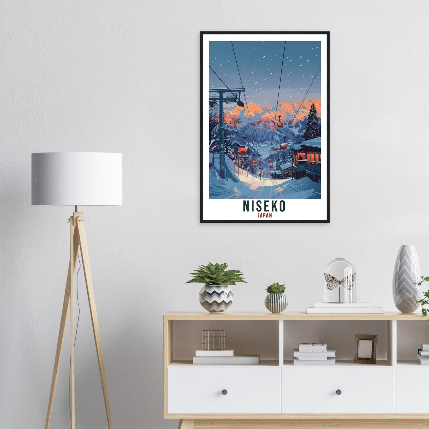 Niseko Travel Print Japan Home Decoration Wall Art Gift Wall Hanging Art Lover Japanese Artwork Japan Niseko Travel Poster Ski Resort Print