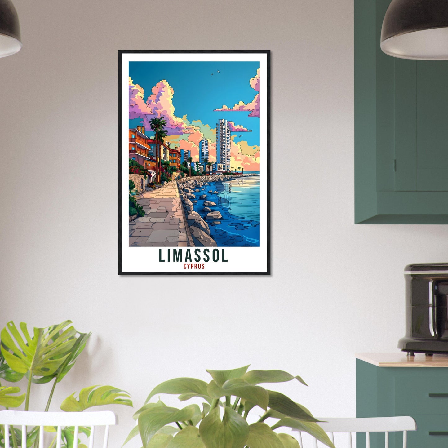 Limassol Cyprus Travel Print Cyprus Wall Art Wall Hanging Home Décor Limassol Gift Cyprus Landmark Artwork Gift Cyprus Holiday Travel Poster