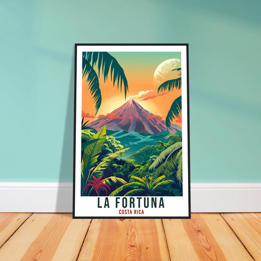 La Fortuna Costa Rica Travel Print Wall Art Wall Hanging Home Décor La Fortuna Gift Wall  Artwork Travel Art Costa Rica City Travel Poster