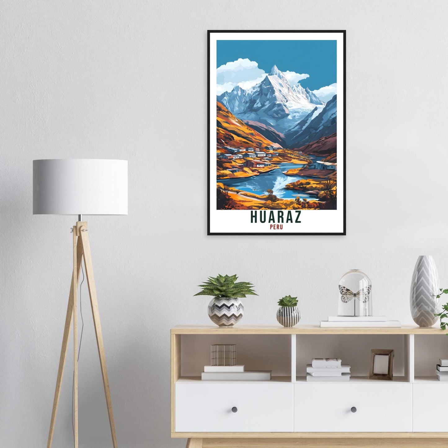 Huaraz Travel Print Peru Home Decor Huaraz Wall Art Gift Wall Hanging Art Lover Huaraz Peruvian Artwork Travel Poster Huaraz Peru Travel Art