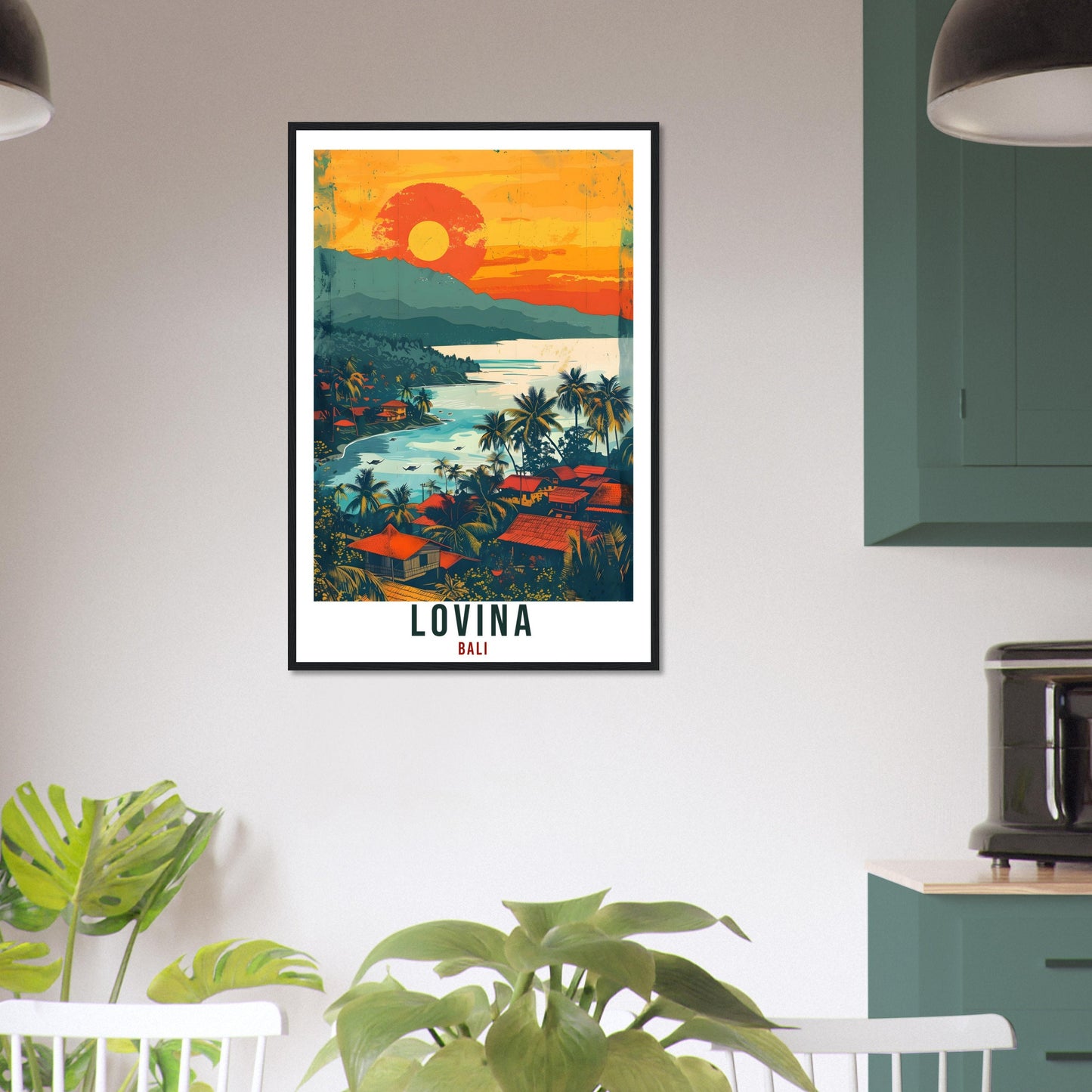 Lovina Bali Travel Print Bali Wall Art Wall Hanging Home Décor Lovina Gift Landmark Artwork Travel Art Indonesia Lovina Travel Poster