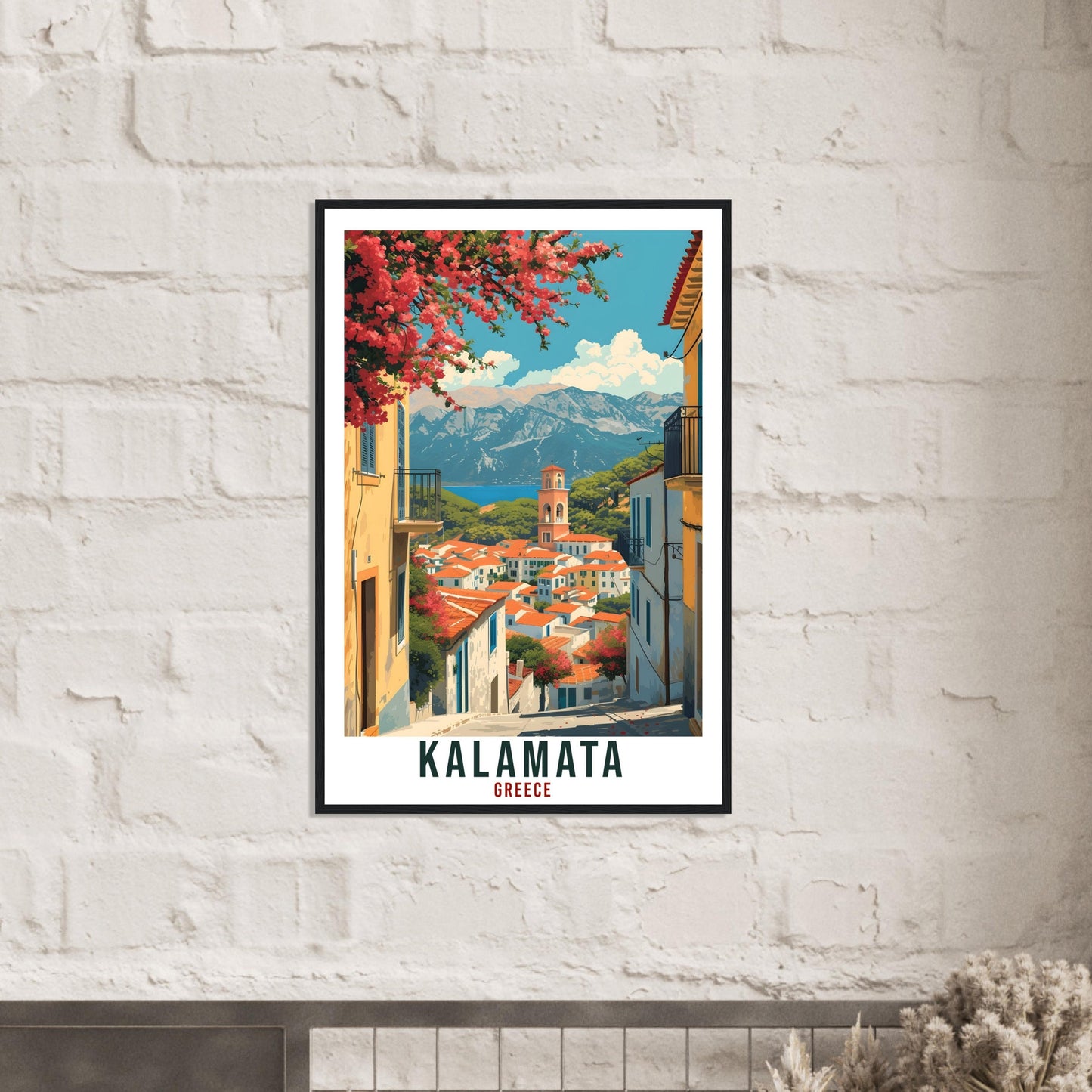 Kalamata Travel Print Greece Home Decoration Kalamata Greek City Wall Art Gift Wall Hanging Art Lover Greece Artwork Kalamata Travel Poster