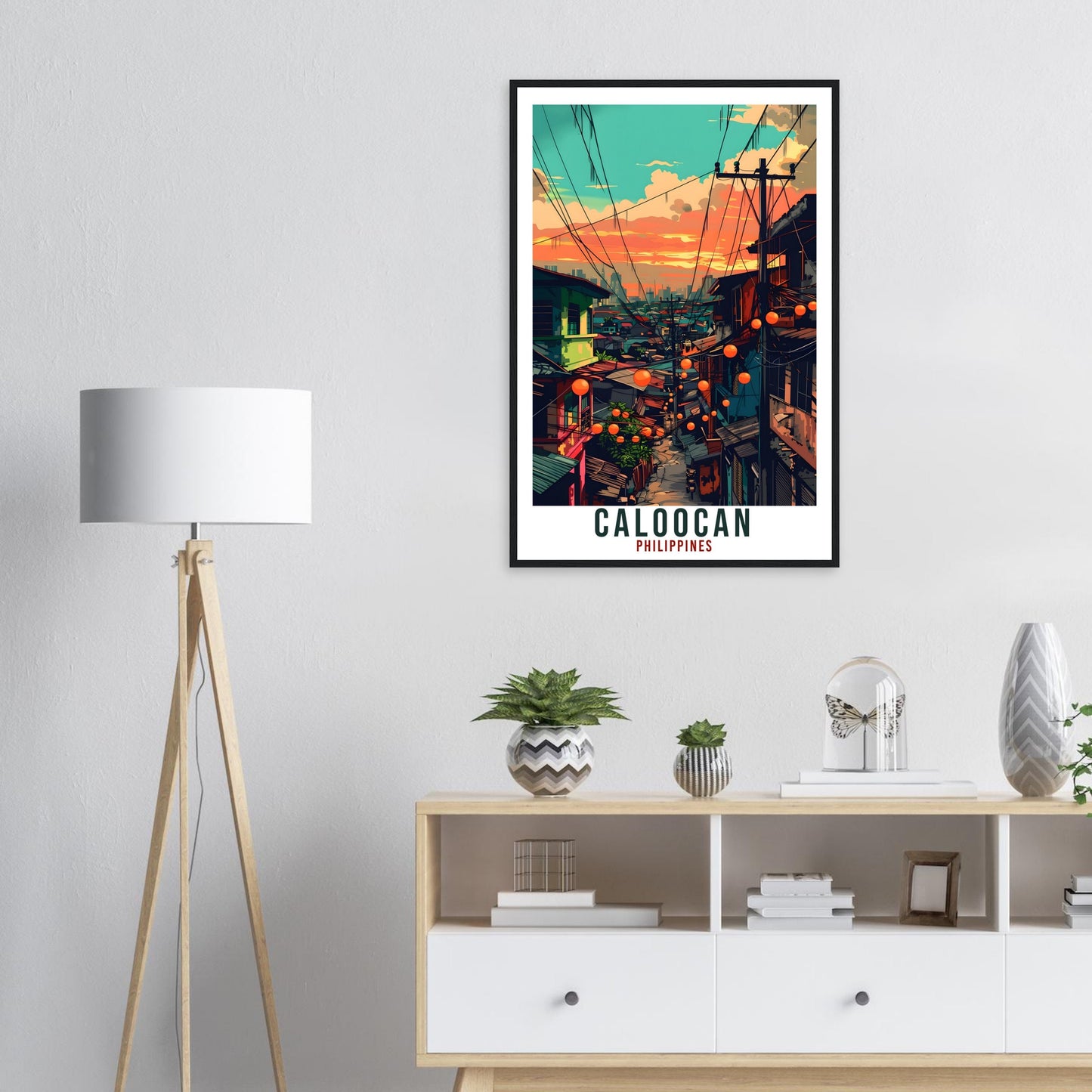 Caloocan Philippines Travel Print Wall Art Wall Hanging Home Décor Caloocan Gift Landmark Artwork Travel Art Philippines Travel Poster