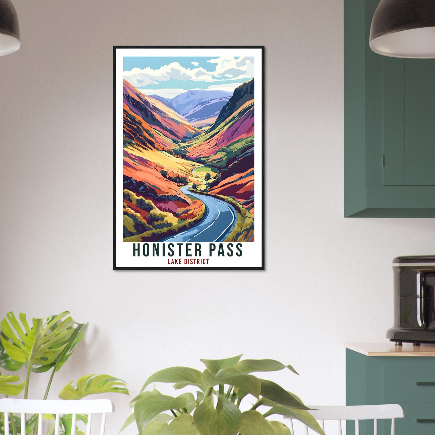 Honister Pass Travel Print Lake District Decor Honister Pass Wall Art Wall Hanging Art Lover Lake District Artwork Travel Poster Cumbria