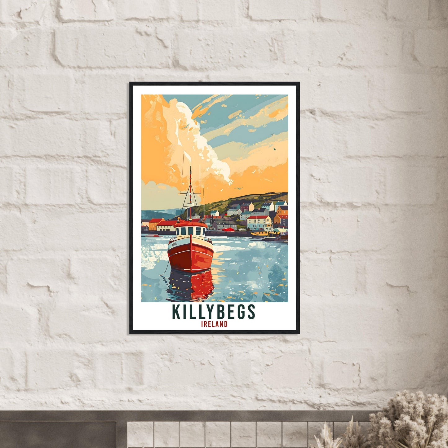 Killybegs Travel Print Ireland Wall Art Wall Hanging Home Living Décor Killybegs Gift Art Lovers Gift Irish Artwork Ireland Travel Poster