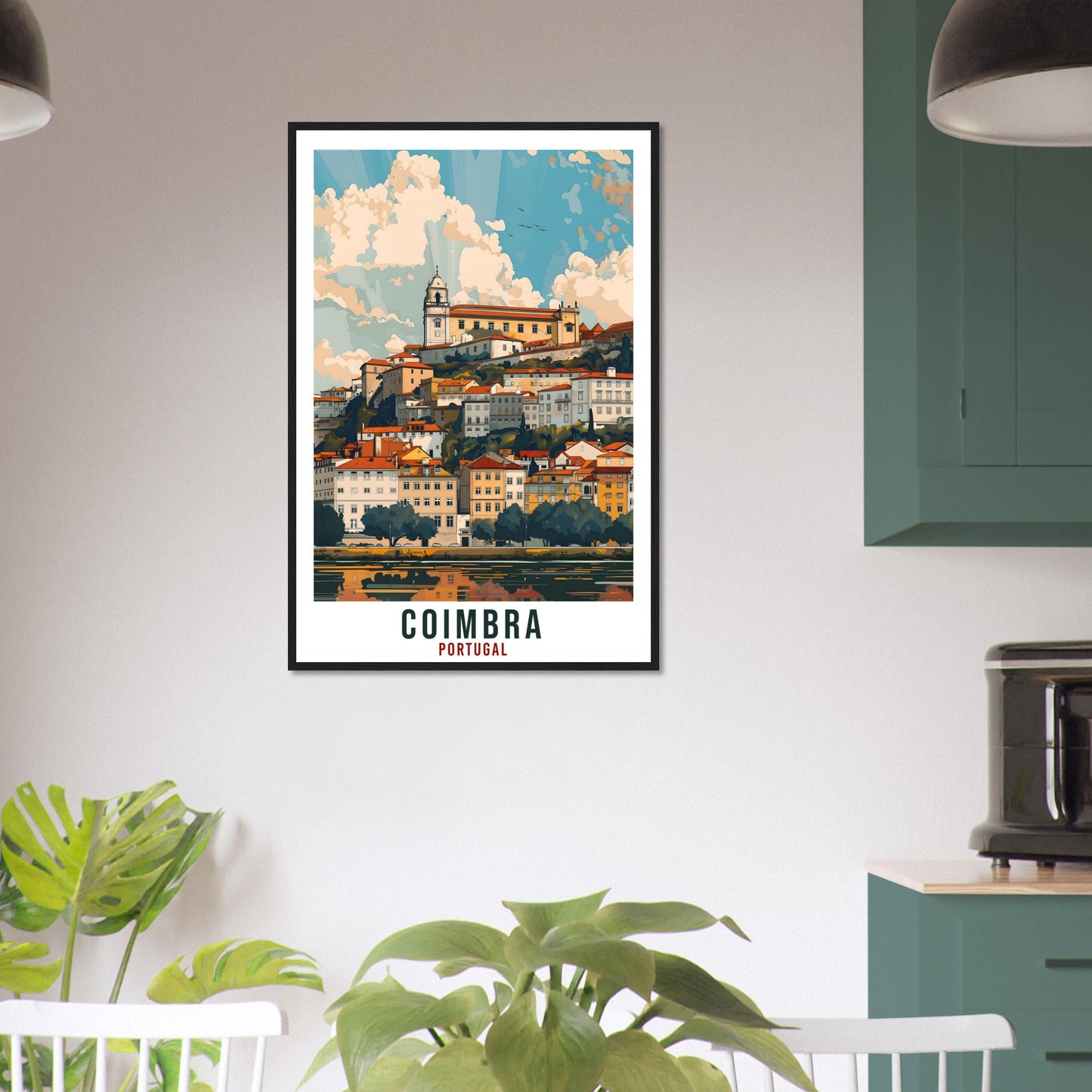 Coimbra Travel Print Portugal Wall Art Wall Hanging Home Décor Coimbra Gift Portugal Landmark Artwork Gift Portugal Coimbra Travel Poster
