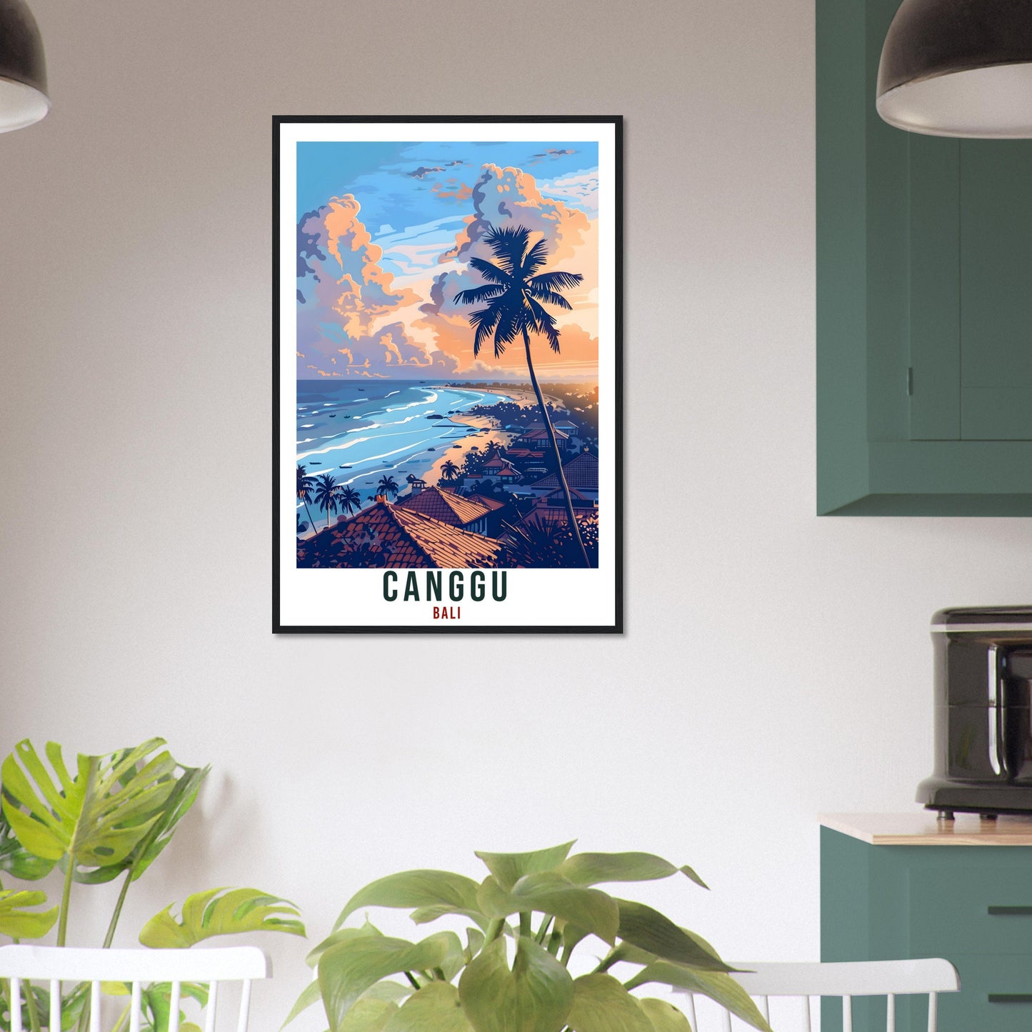 Canggu Bali Travel Print Bali Wall Art Wall Hanging Home Décor Canggu Gift Landmark Artwork Travel Art Lover Indonesia Canggu Travel Poster