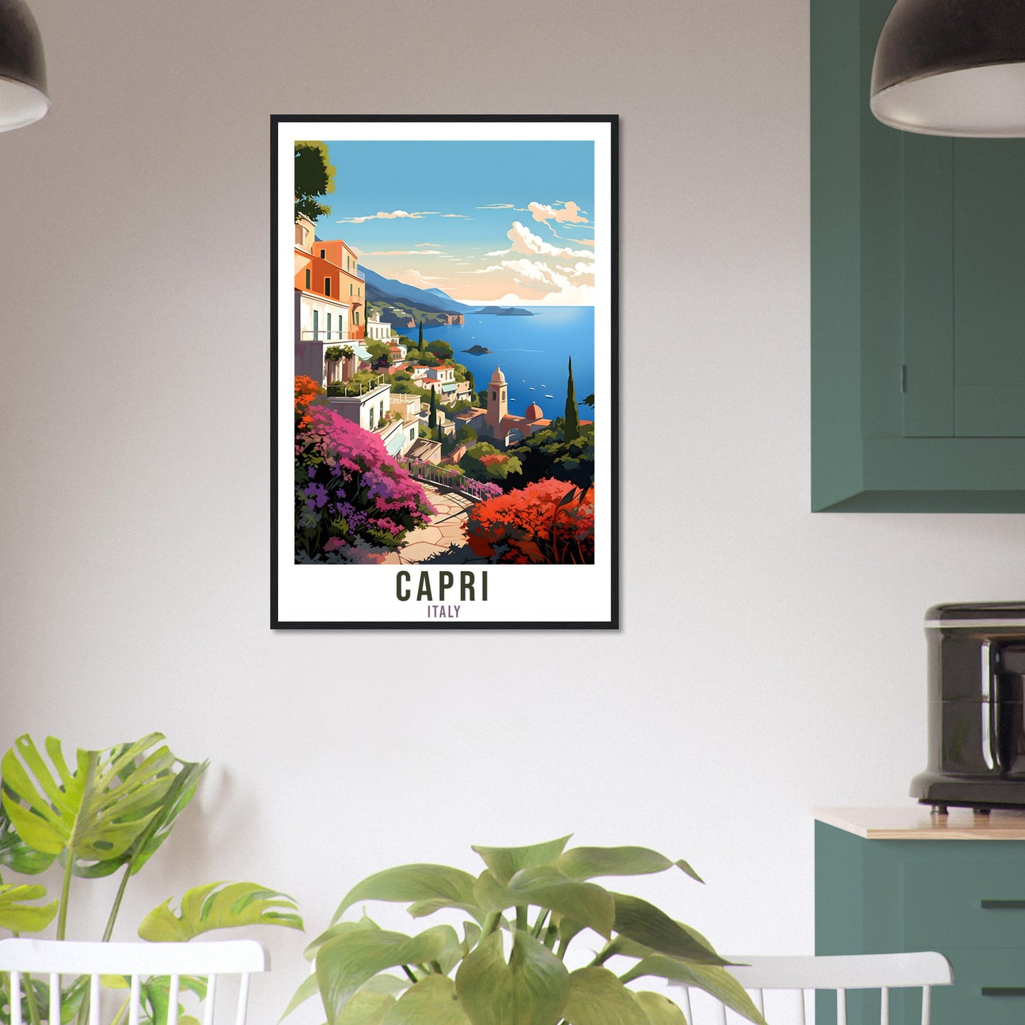 Capri Travel Print Wall Art Capri Wall Hanging Home Décor Capri Gift Art Lovers Italian Artwork Gift Print Capri Italian Landmark Poster Art