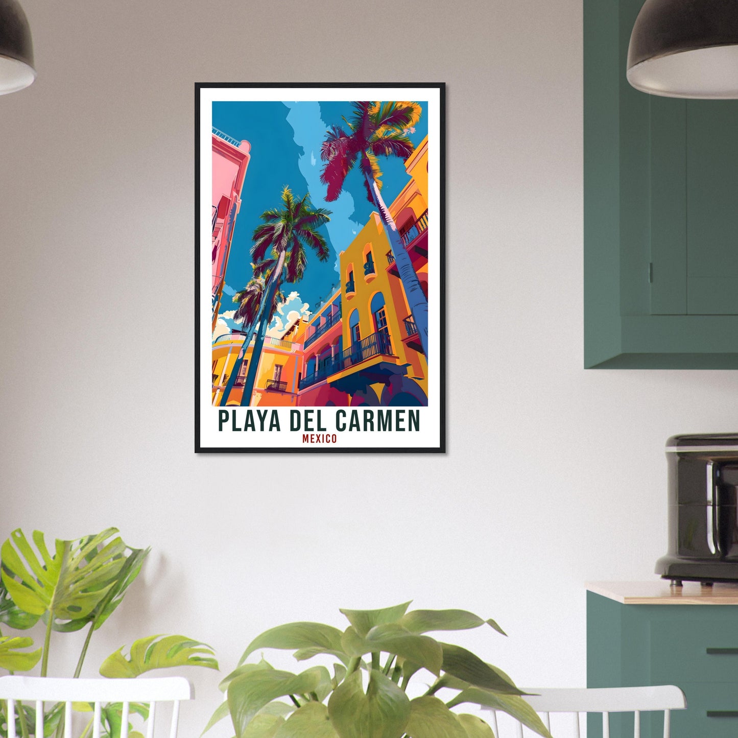 Playa Del Carmen Mexico Travel Print Mexico Wall Art Wall Hanging Home Décor Playa Del Carmen Gift Artwork Gift South America Travel Poster