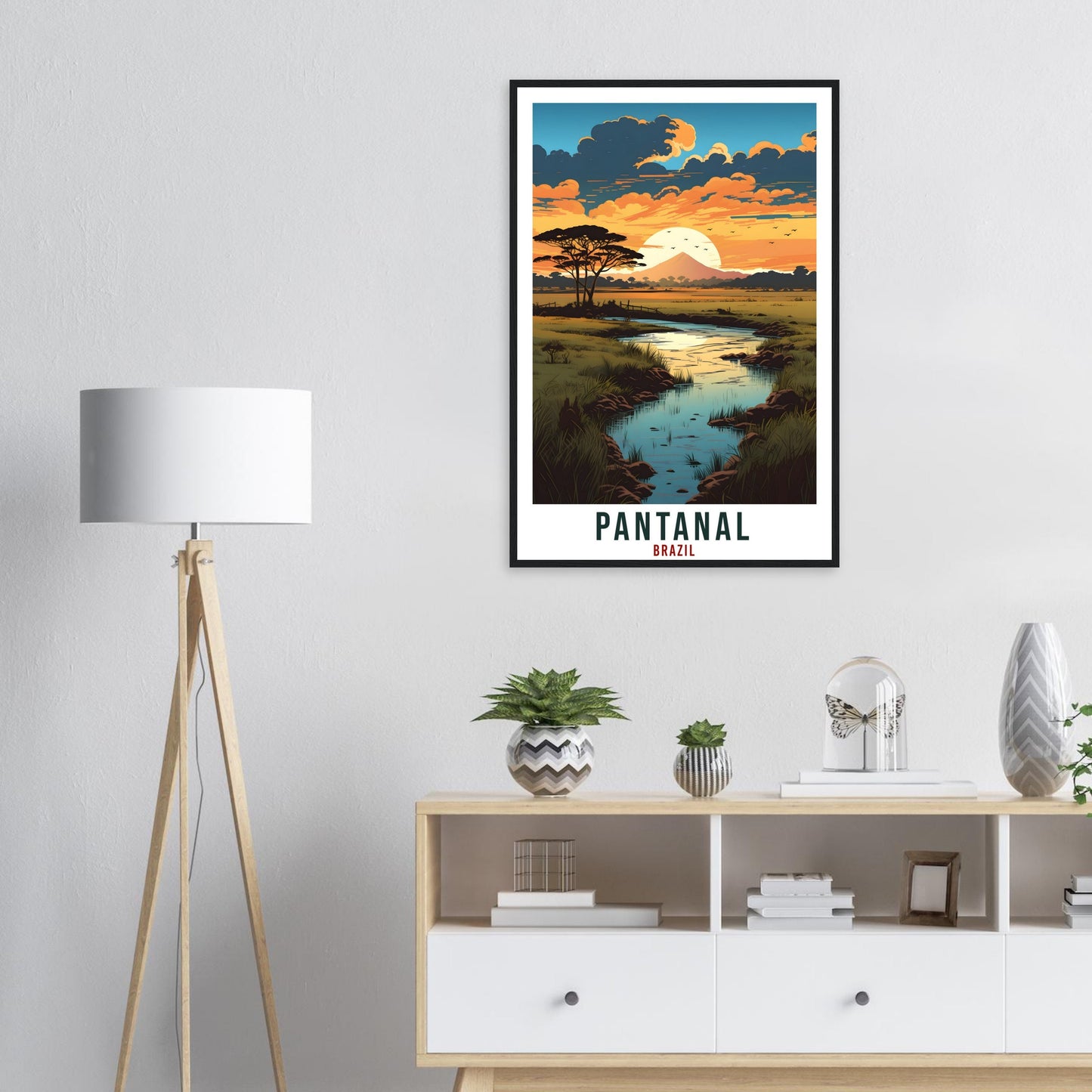 Pantanal Travel Print Wall Art Pantanal Brazil Wall Hanging Artwork Pantanal Art Gifts Pantanal Travel Poster Brazil Decor Art Lovers Gift