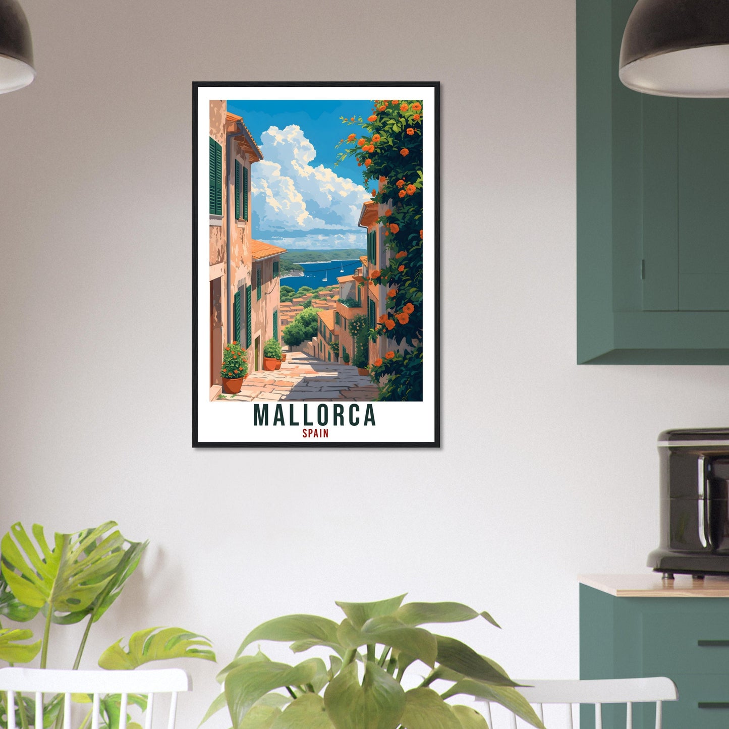Mallorca Travel Poster Spain Home Decoration Spanish Island Mallorca Wall Art Gift Wall Hanging Art Lover Spain Artwork Travel Print