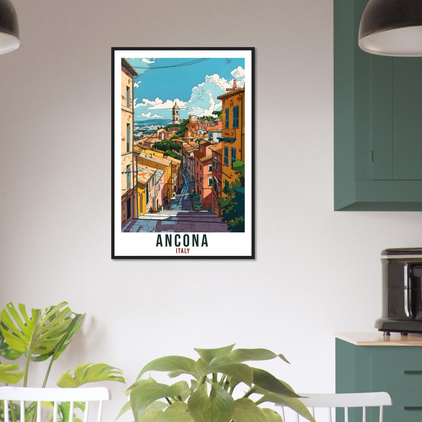 Ancona Travel Print Italy Wall Art Wall Hanging Home Living Décor Ancona Gift Art Lovers Gift Italy Artwork Gift Italian Travel Poster