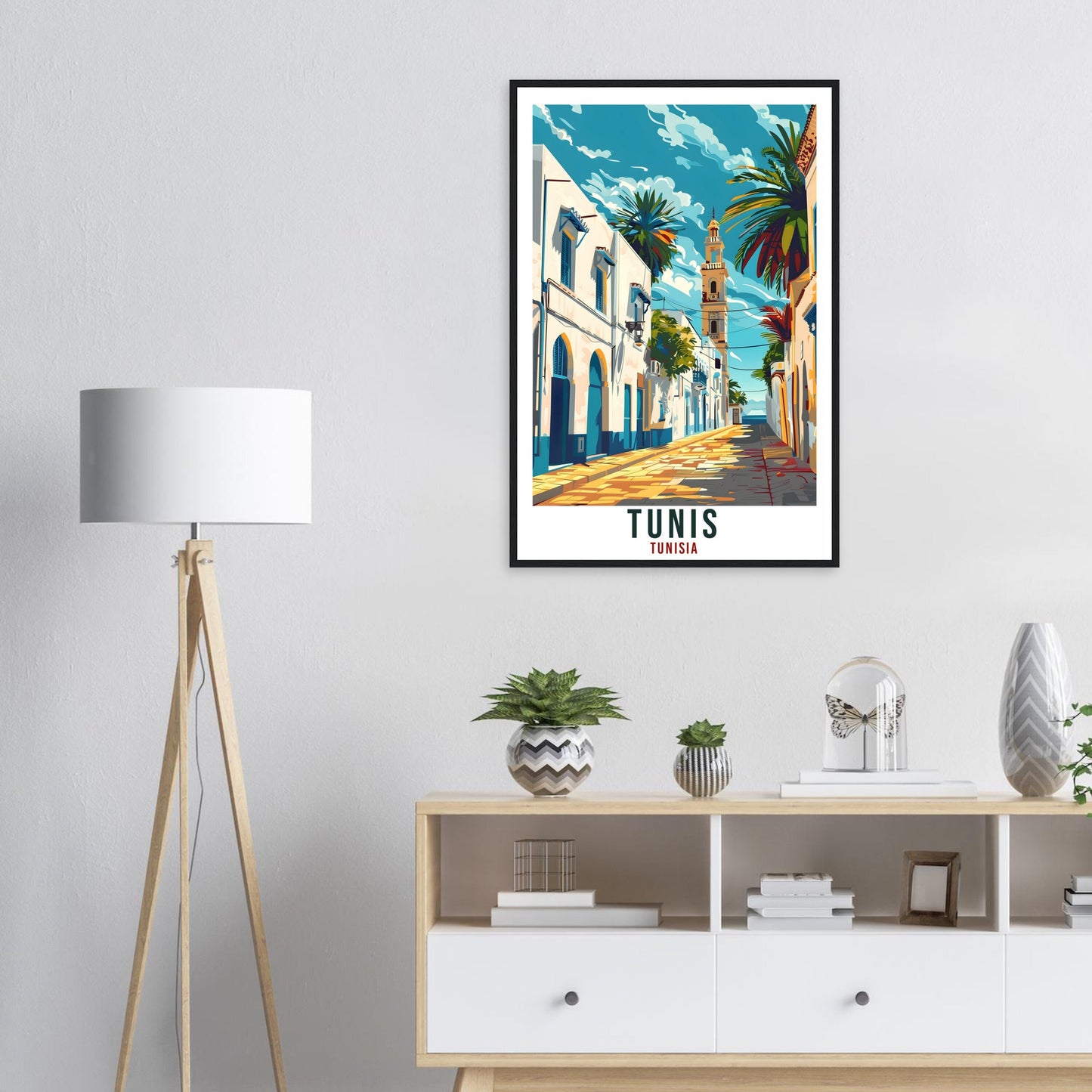 Tunis Tunisia Travel Print Tunis Wall Art Wall Hanging Home Décor Tunis Gift Art Lovers Tunisia Artwork Gift Print African Landmark Poster