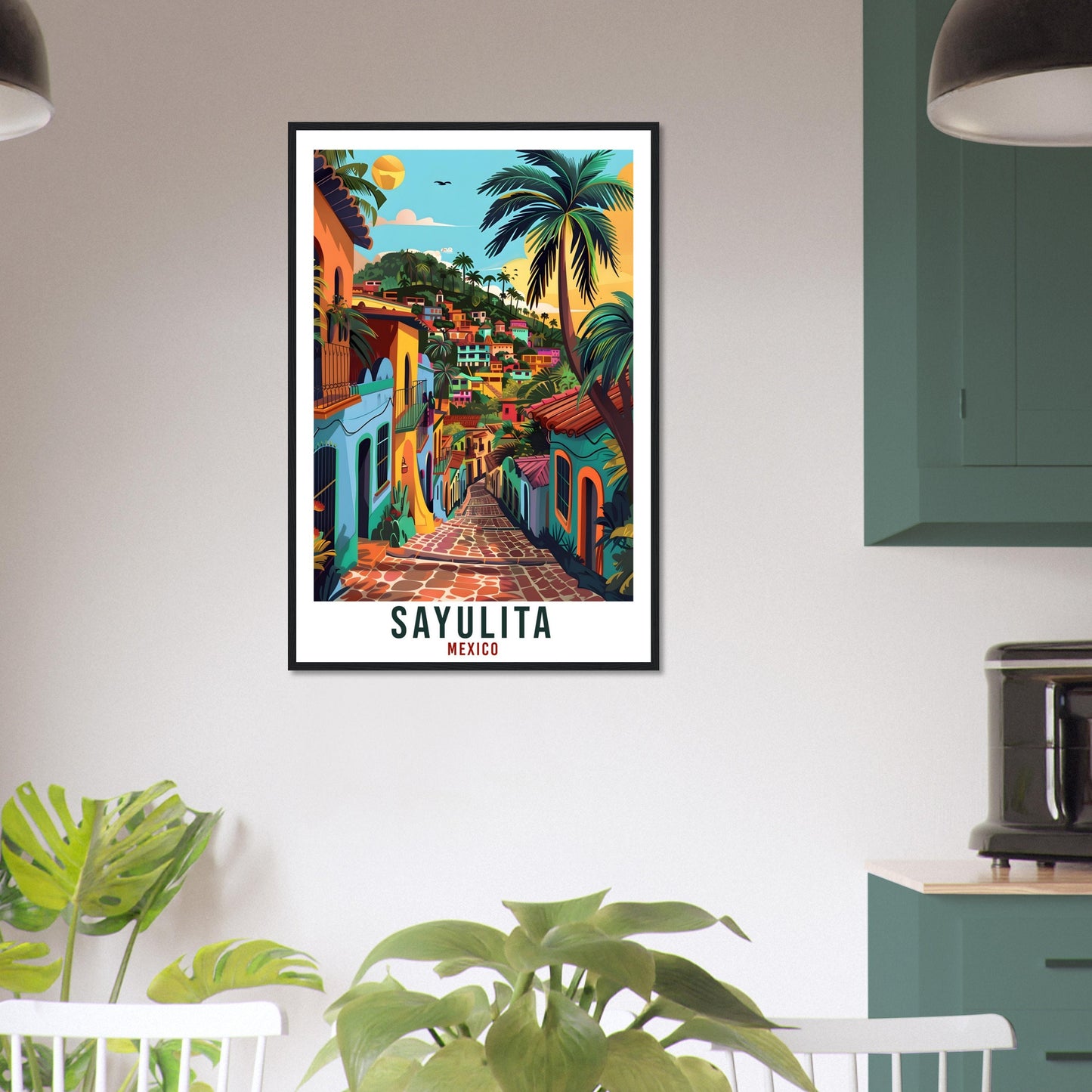 Sayulita Mexico Travel Print Mexico Wall Art Wall Hanging Home Décor Sayulita Gift Mexico Landmark Artwork Travel Art Mexican Travel Poster