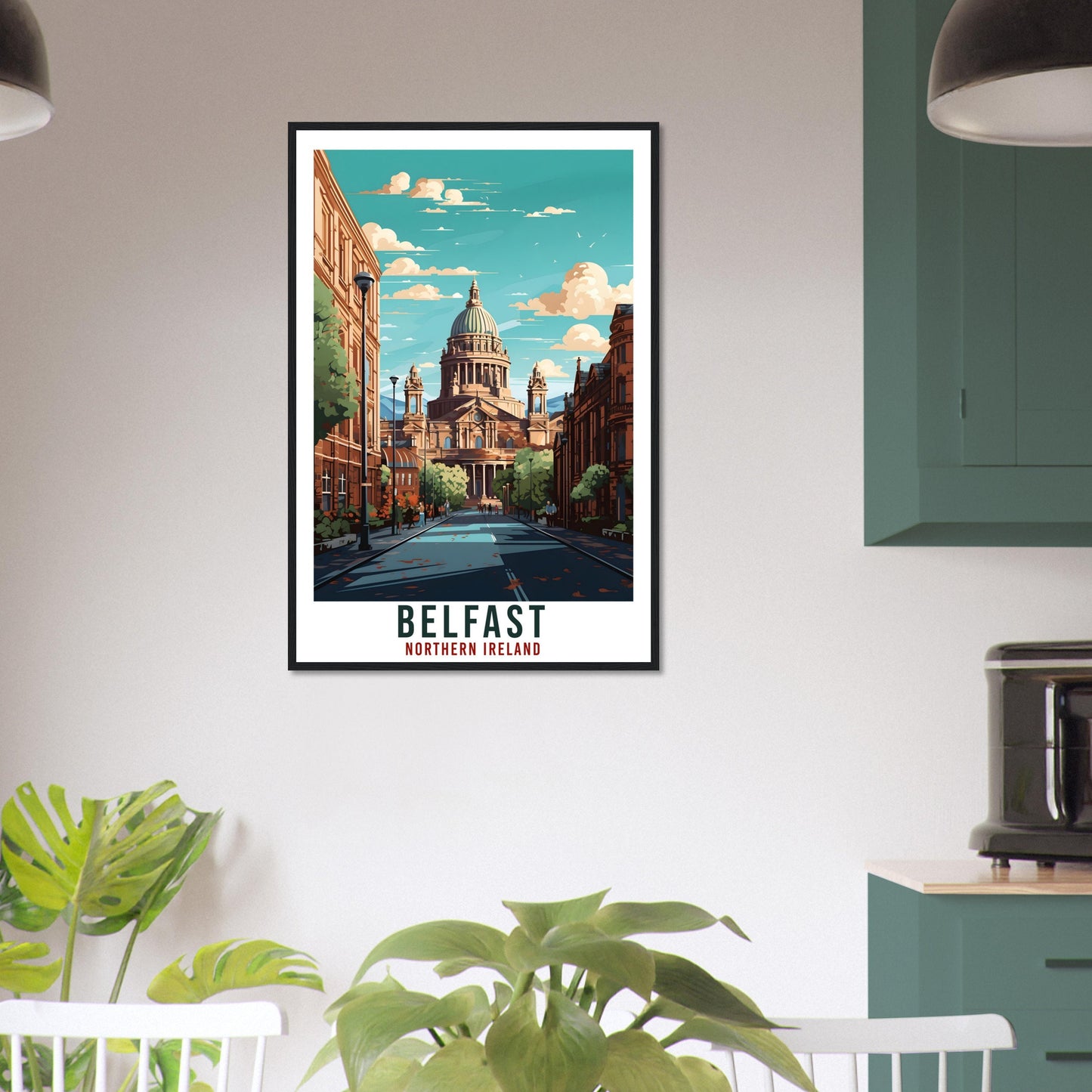 Belfast Travel Print Northern Ireland Home Decoration Belfast City Wall Art Gift Wall Hanging Art Lover Irish Artwork Ireland Travel Poster