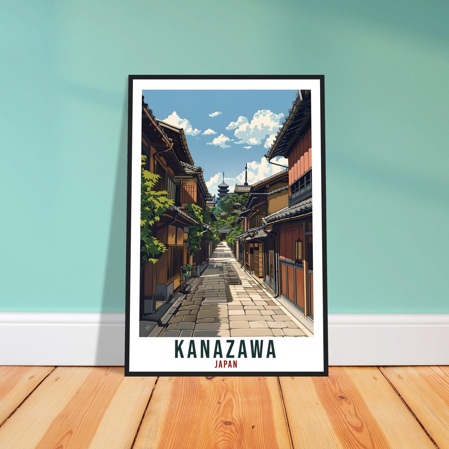 Kanazawa Travel Print Japan Home Decoration Wall Art Gift Wall Hanging Art Lover Japanese Artwork Japan Kanazawa Travel Poster City Print