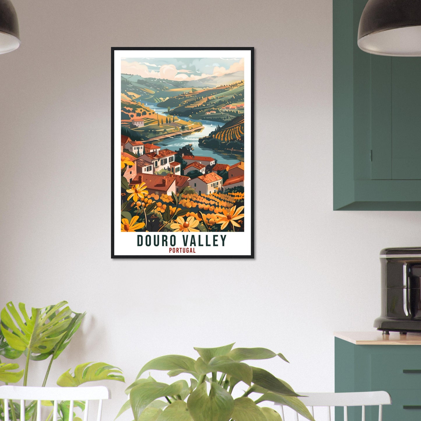 Douro Valley Travel Print Portugal Wall Art Wall Hanging Home Décor Douro Valley Gift Portugal Landmark Artwork Gift Portugal Travel Poster