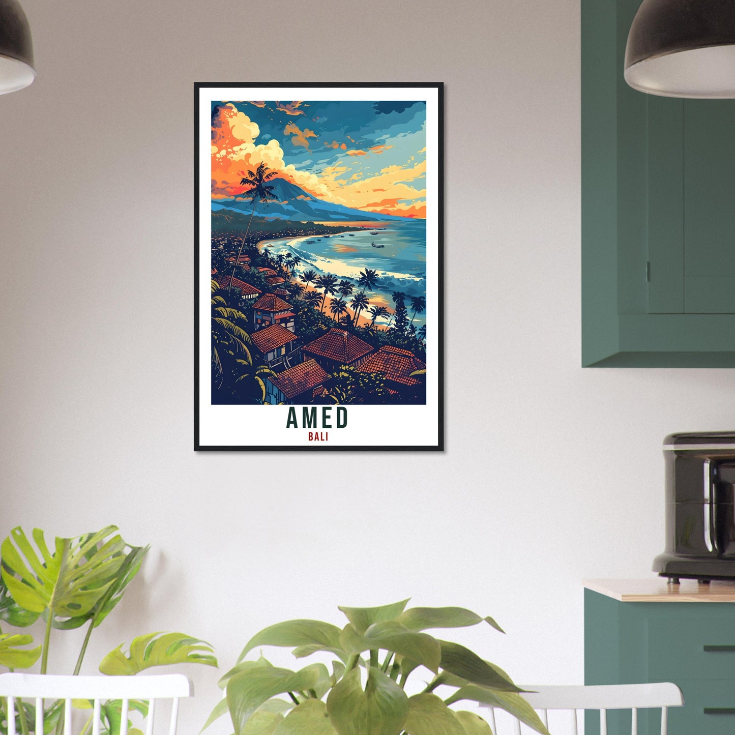 Amed Bali Travel Print Bali Wall Art Wall Hanging Home Décor Amed Gift Landmark Bali Artwork Travel Art Indonesia Amed Beach Travel Poster