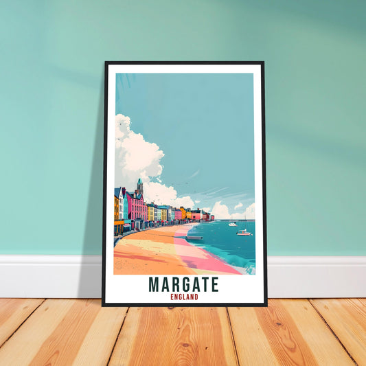 Margate Travel Print Wall Art Wall Hanging Home Living Décor Margate Gift Art Lovers Gift UK Artwork Print Margate England Travel Poster