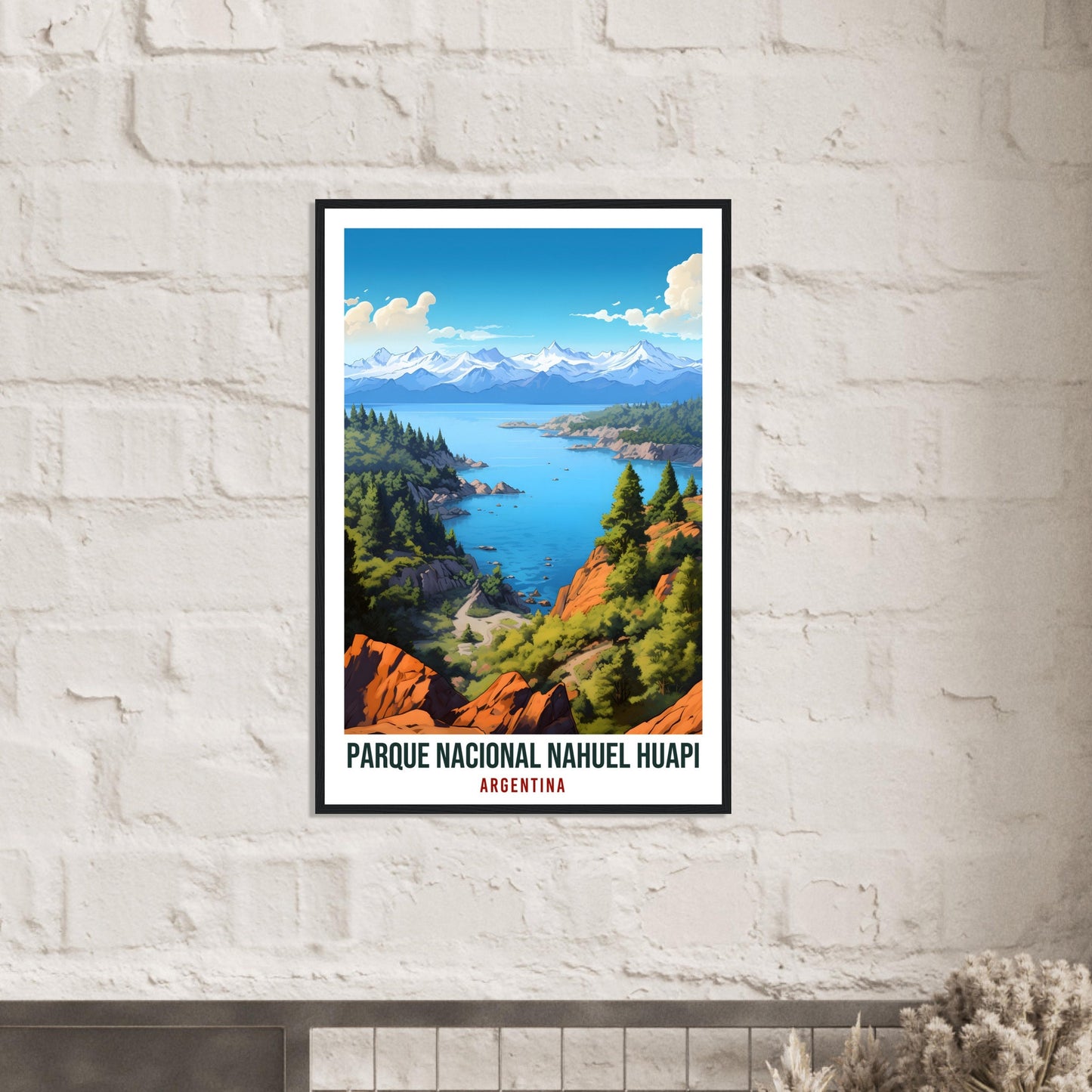 Nahuel Huapi National Park Travel Print Wall Art Nahuel Huapi Argentina Landscape Artwork Gift Nahuel Huapi Travel Poster Argentina Lovers