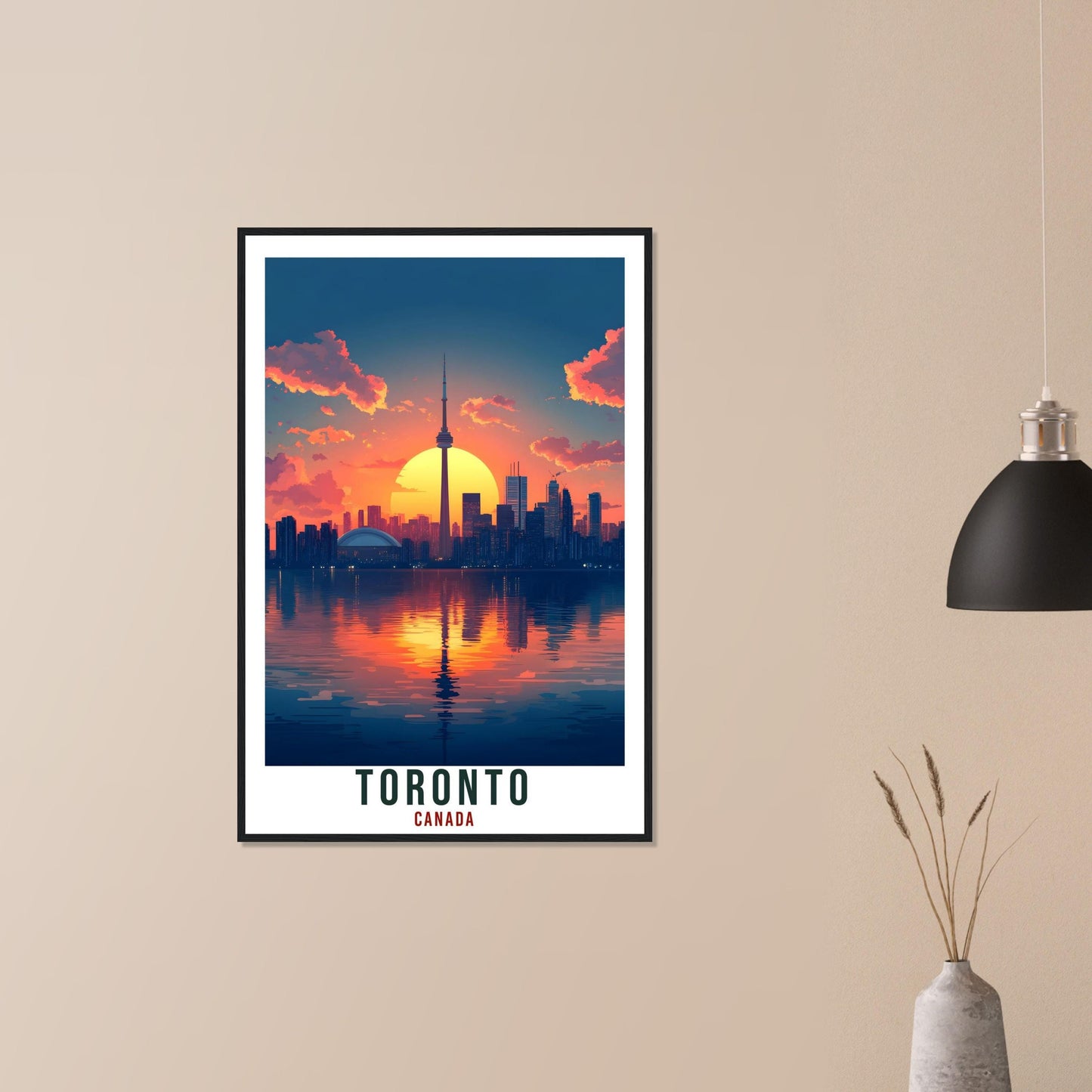 Toronto Travel Print Canada Home Decor Toronto Wall Art Gift Wall Hanging Art Lover Toronto Canadian Artwork Travel Poster Ontario Artwork