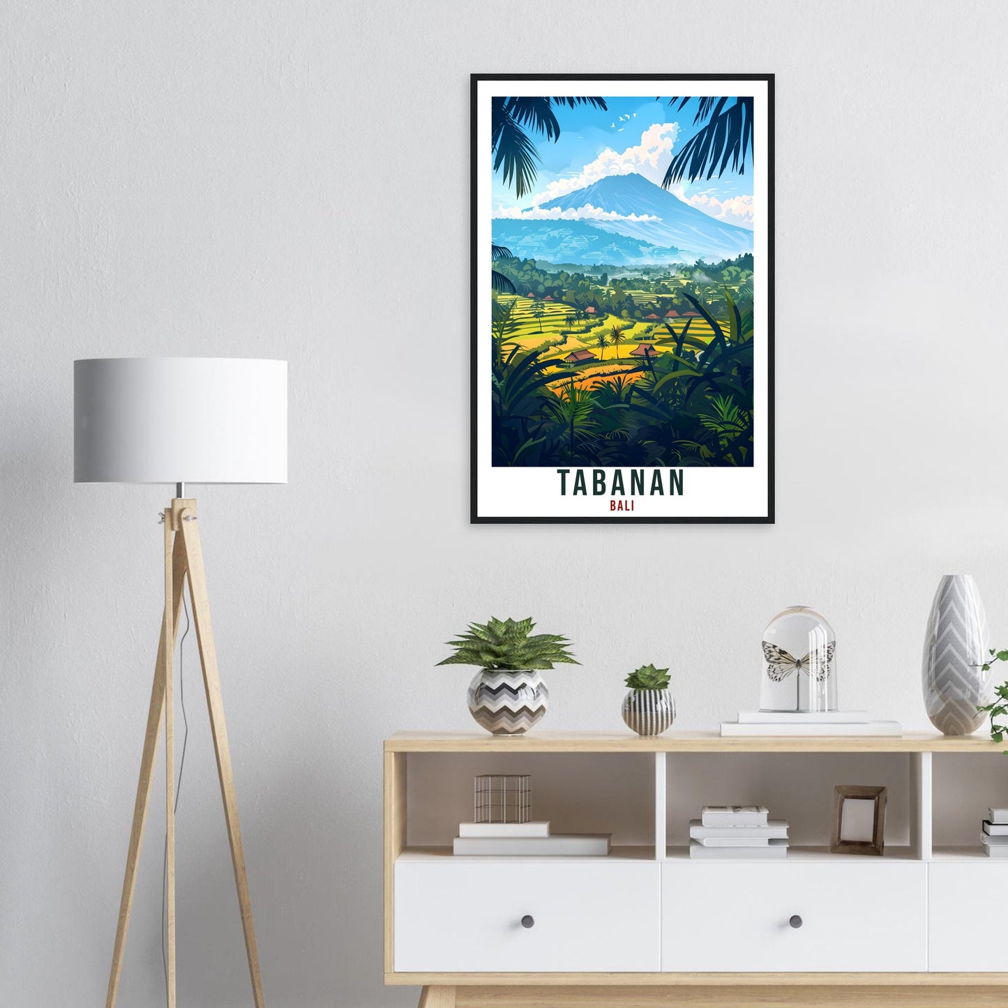 Tabanan Bali Travel Print Bali Wall Art Wall Hanging Home Décor Tabanan Gift Landmark Artwork Travel Art Indonesia Tabanan Travel Poster