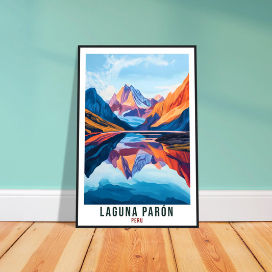 Laguna Parón Travel Print Peru Home Decor Wall Art Gift Wall Hanging Art Lover Laguna Parón Peruvian Artwork Travel Poster Peru Travel Art