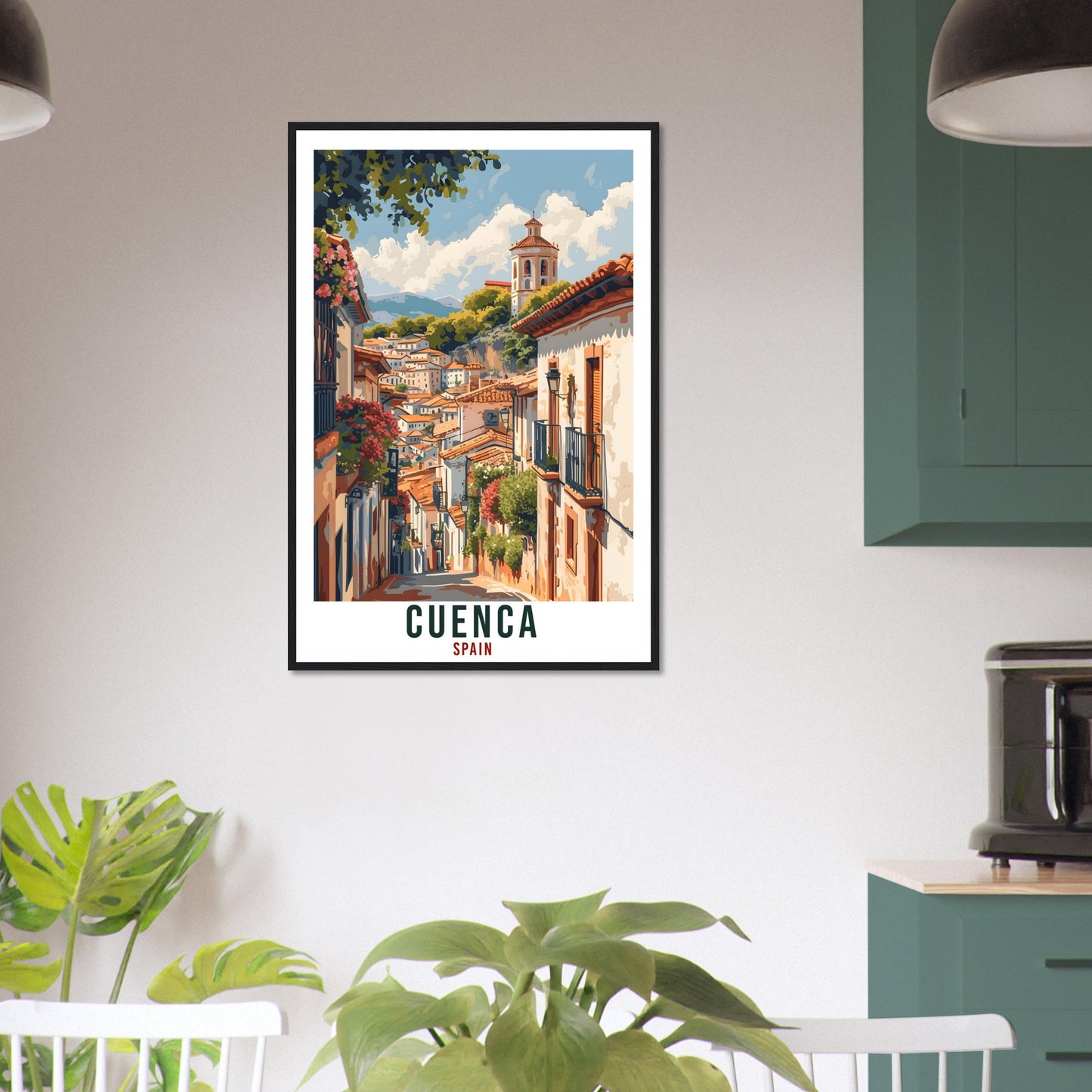 Cuenca Travel Print Spain Home Decoration Spanish City Wall Art Gift Wall Hanging Art Lover Cuenca Spain Artwork Cuenca Travel Poster