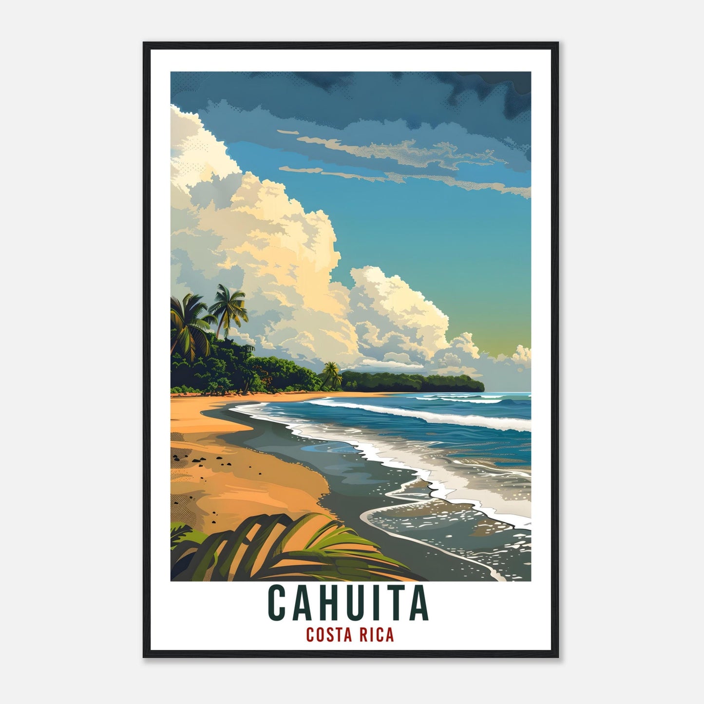 Cahuita Costa Rica Travel Print Wall Art Wall Hanging Home Décor Cahuita Gift Wall Art Artwork Travel Art Costa Rica Beach Travel Poster