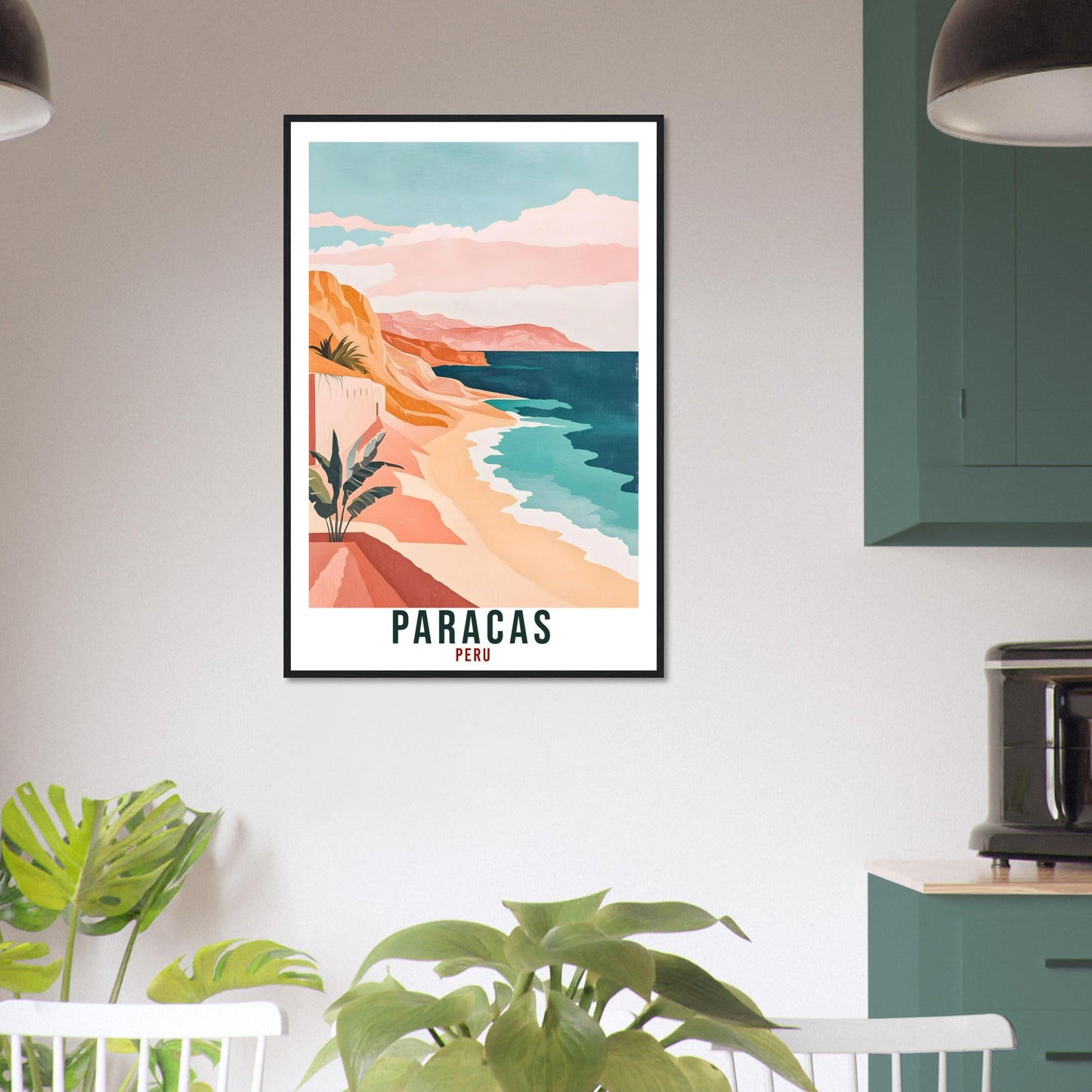 Paracas Travel Print Peru Home Decor Paracas Wall Art Gift Wall Hanging Art Lover Paracas Peruvian Artwork Travel Poster Paracas Travel Art