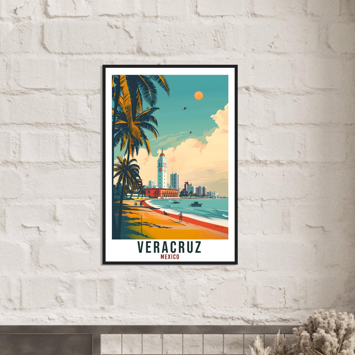 Veracruz Mexico Travel Print Mexico Wall Art Wall Hanging Home Décor Veracruz Gift Mexico Landmark Artwork Travel Art Mexican Travel Poster