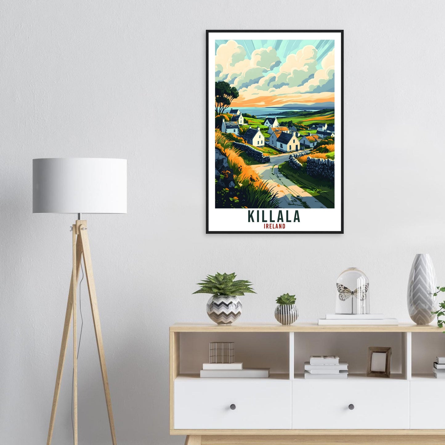 Killala Travel Print Ireland Home Decor Killala Wall Art Wall Hanging Art Lover Irish Artwork Travel Poster Killala Ireland Travel Art Gift