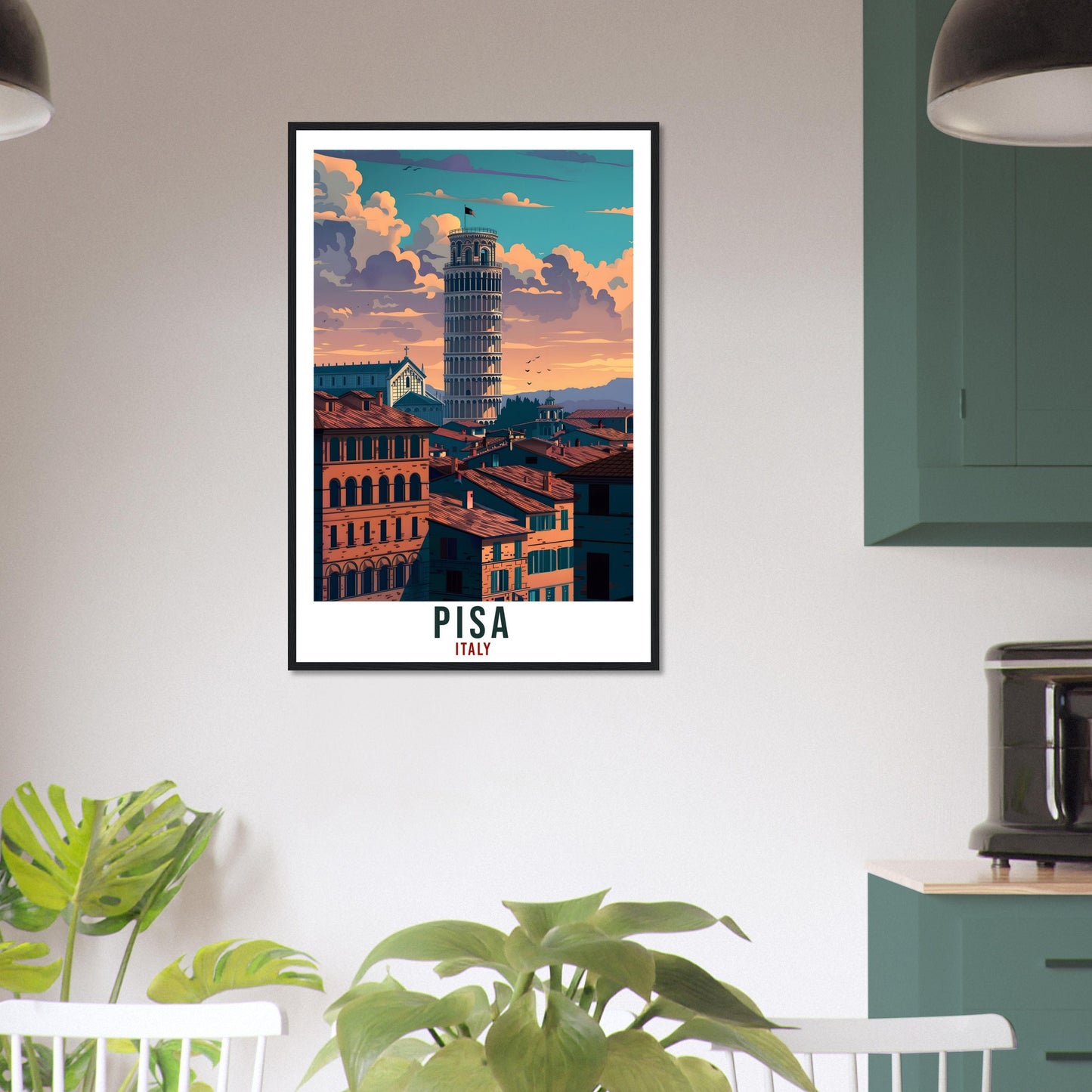 Pisa Travel Print Italy Wall Art Wall Hanging Home Living Décor Pisa Gift Art Lovers Gift Italy Artwork Gift Pisa Italian Travel Poster