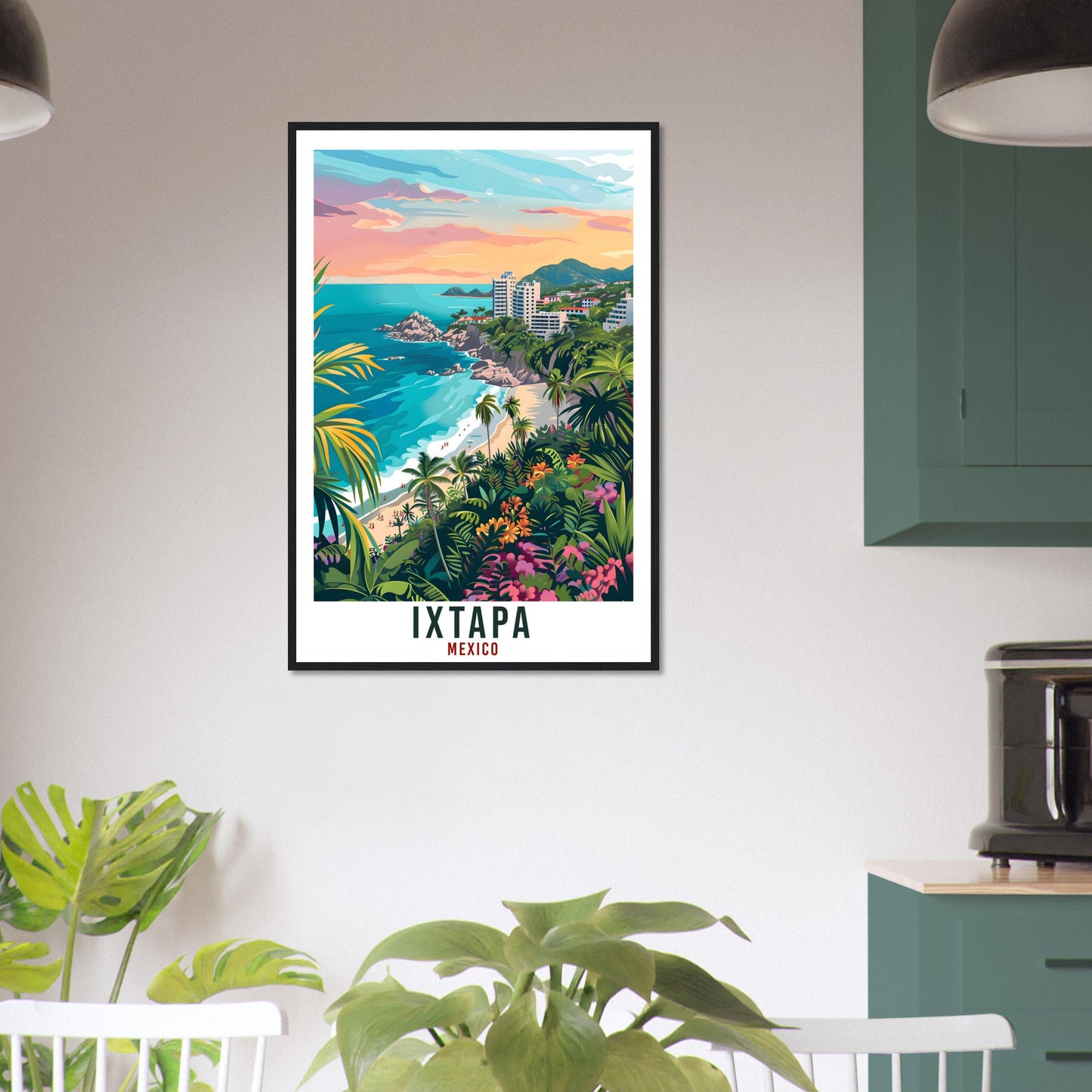 Ixtapa Mexico Travel Print Mexico Wall Art Wall Hanging Home Décor Ixtapa Gift Mexico Decor Ixtapa Artwork Gift South America Travel Poster