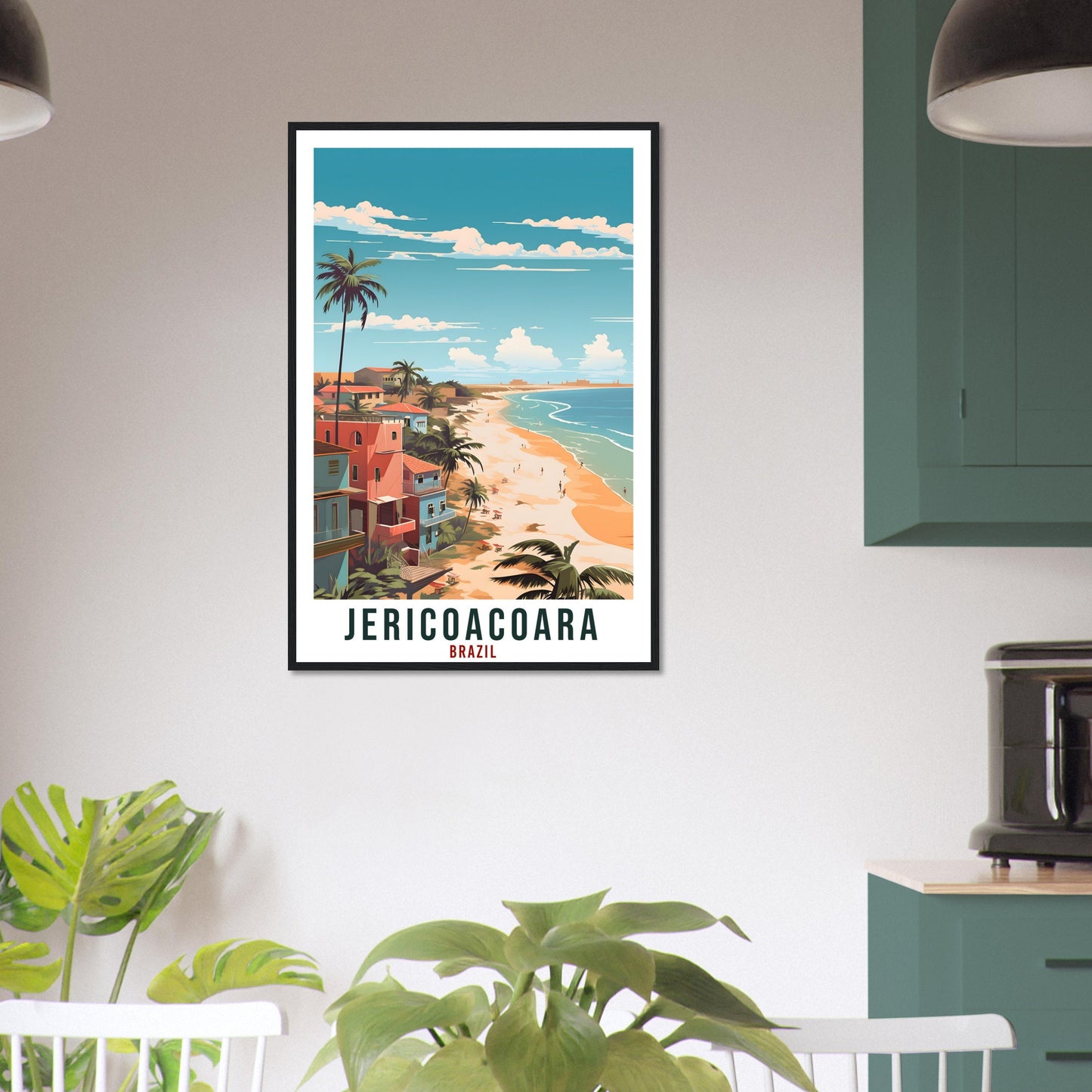 Jericoacoara Travel Print Wall Art Jericoacoara Brazil Wall Hanging Artwork Brazil Art Gift Jericoacoara Travel Poster Brazil Art Lover Gift