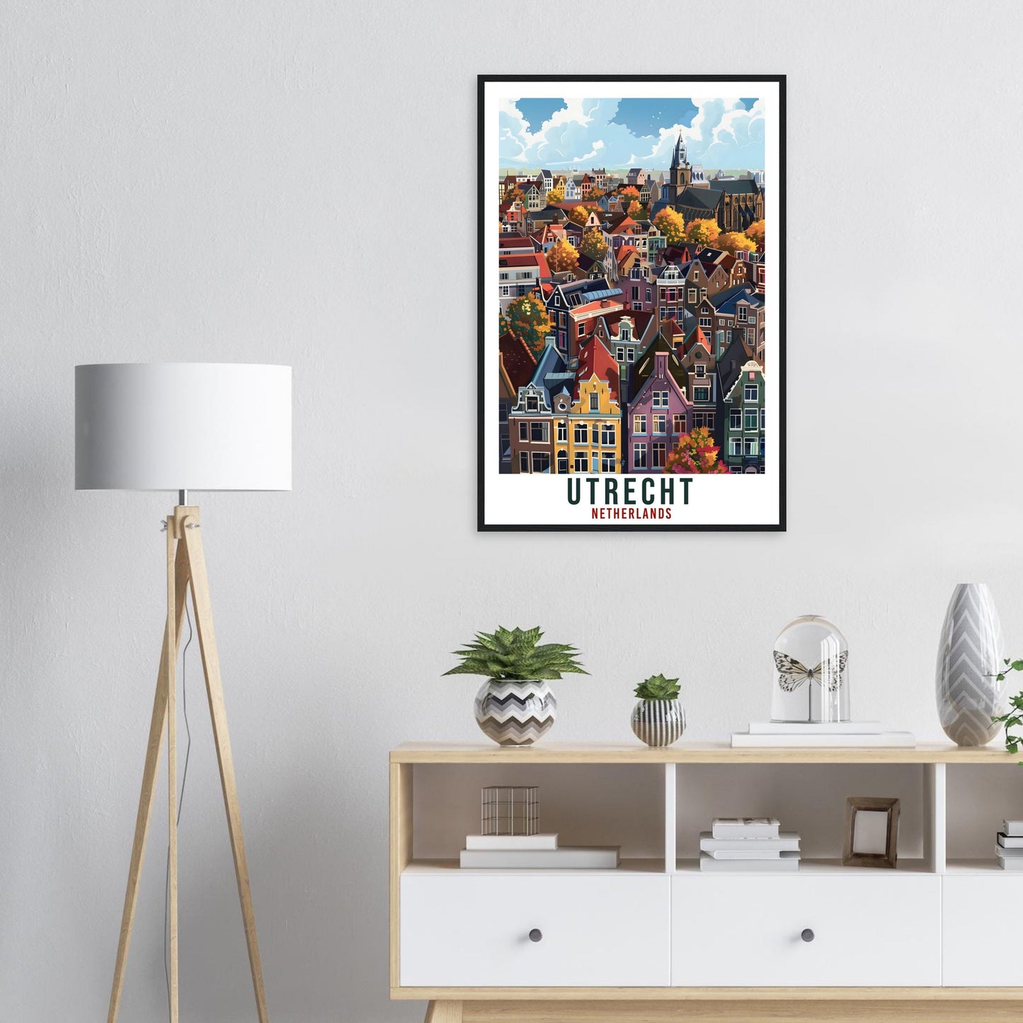 Utrecht Travel Print Holland Wall Art Wall Hanging Home Décor Utrecht Gift Art Lovers Gift Dutch Artwork Gift The Netherlands Travel Poster