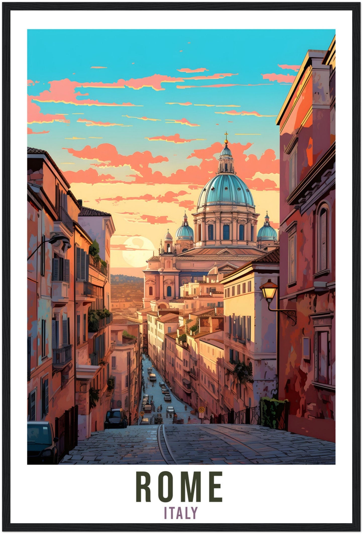 Rome Italy Travel Print Wall Art Rome Wall Hanging Home Décor Rome Gift Art Lovers Italy Wall Hanging Gift Print Rome City Print Italian