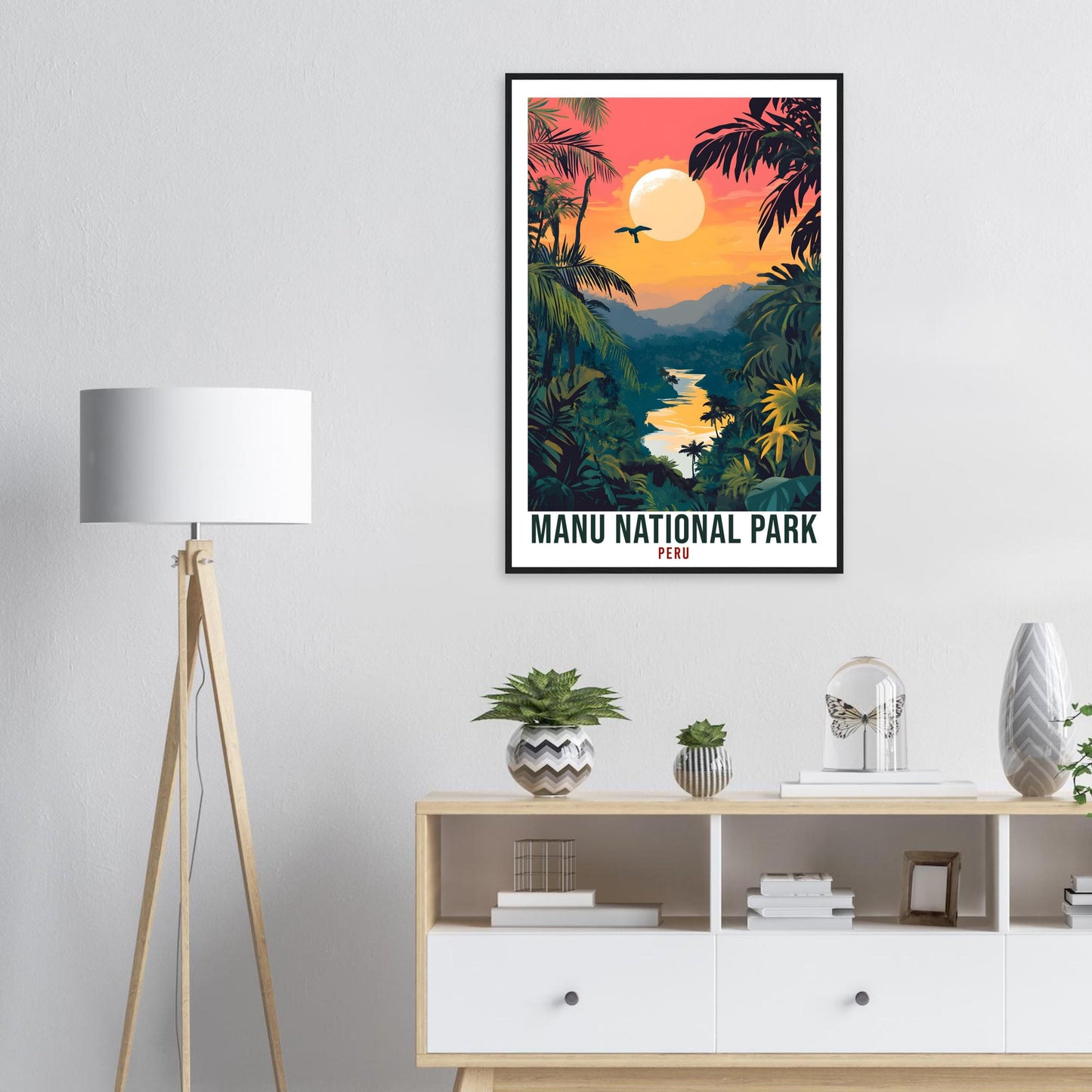 Manu National Park Travel Print Peru Decor Wall Art Gift Wall Hanging Art Lover Manu National Park Peruvian Artwork Travel Poster Travel Art